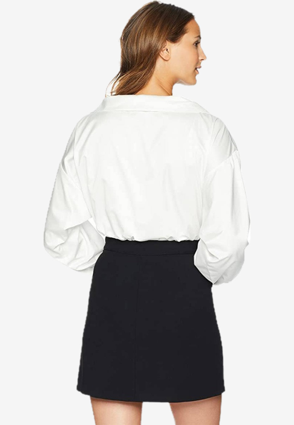 Taffeta Wrap Top Bodysuit