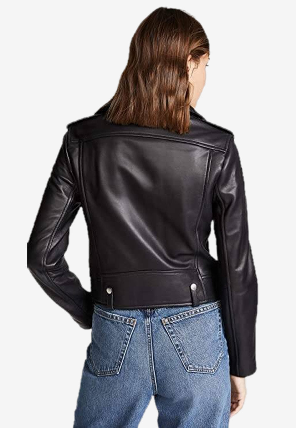 Sleek Leather Moto Vest