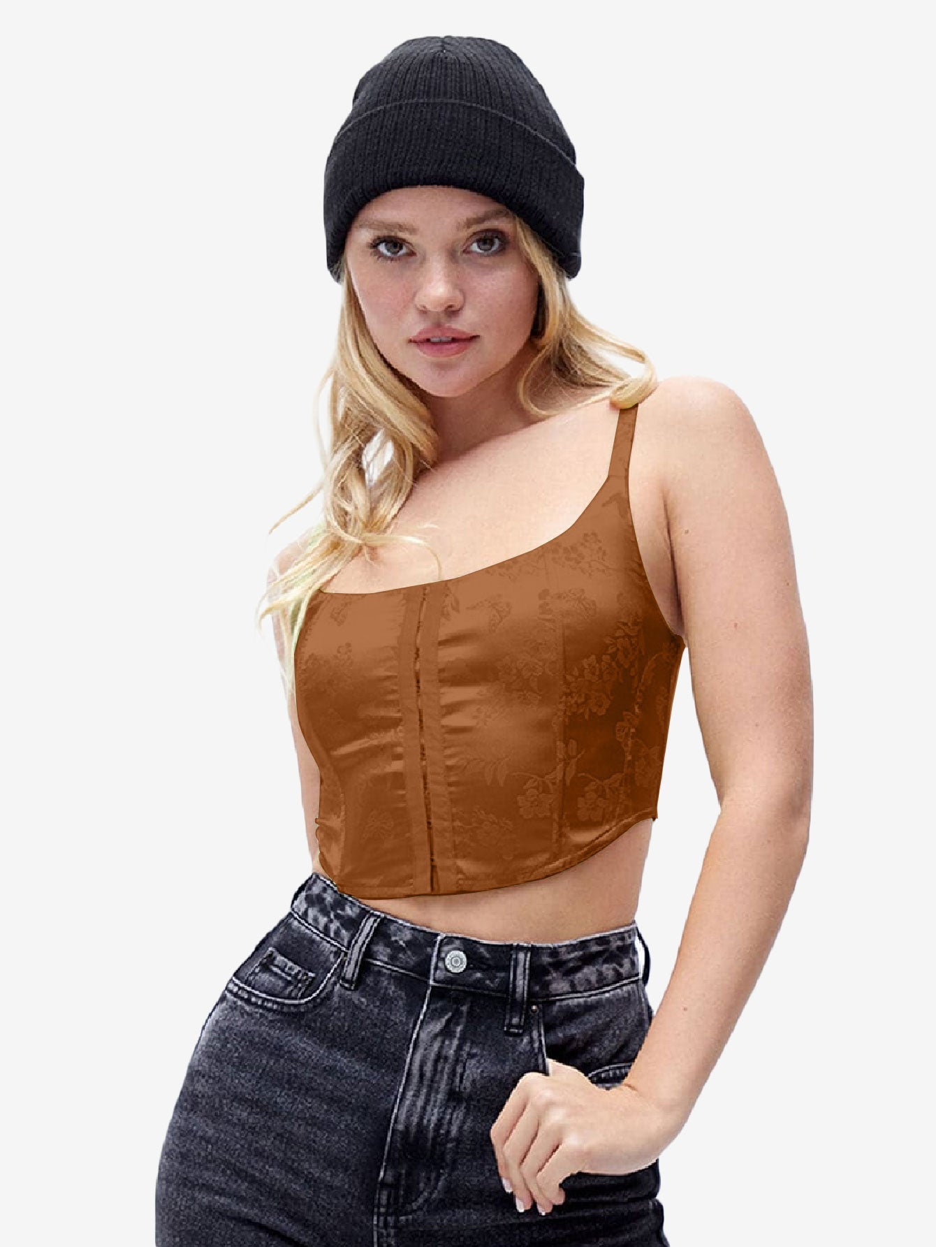 Hearts Butterfly Corset Tank Top