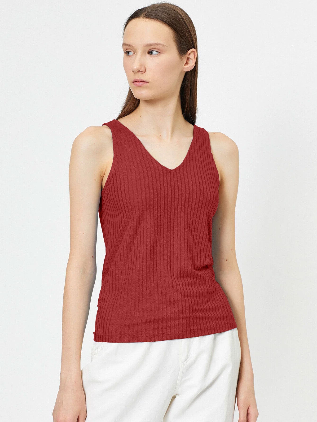Basics V Neck Tank Top