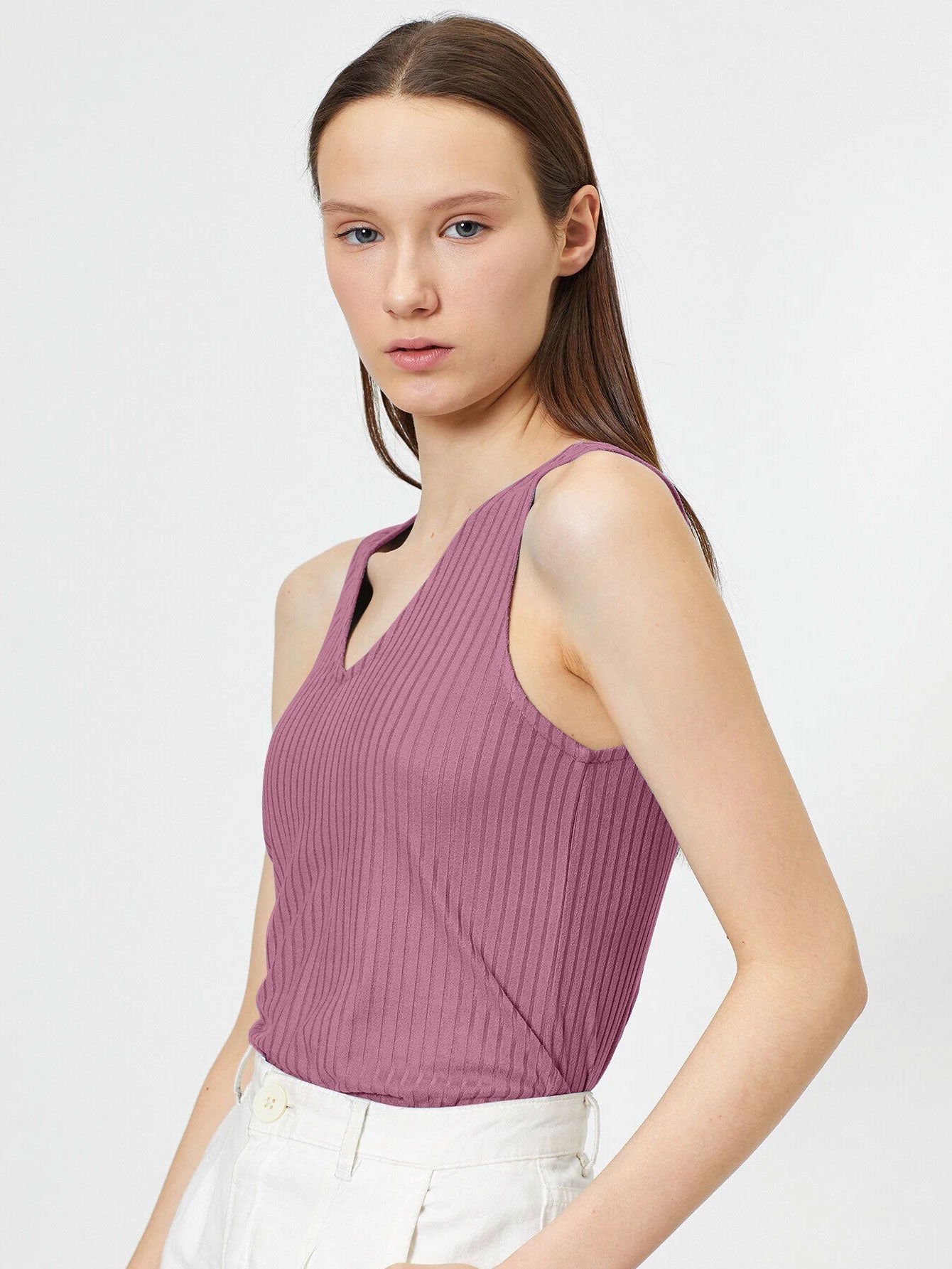 Basics V Neck Tank Top