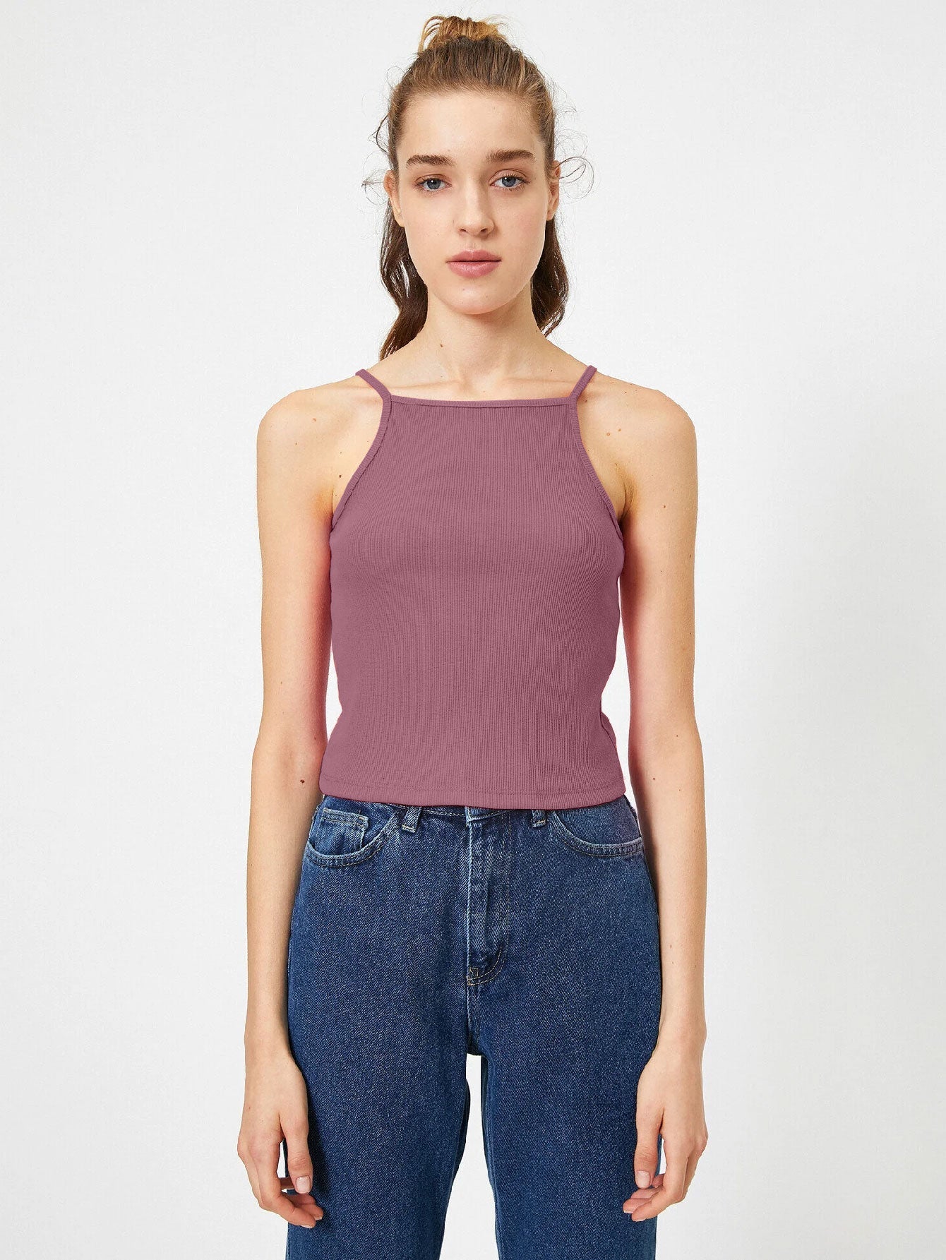 Hearts Space Out Strap Tank Top