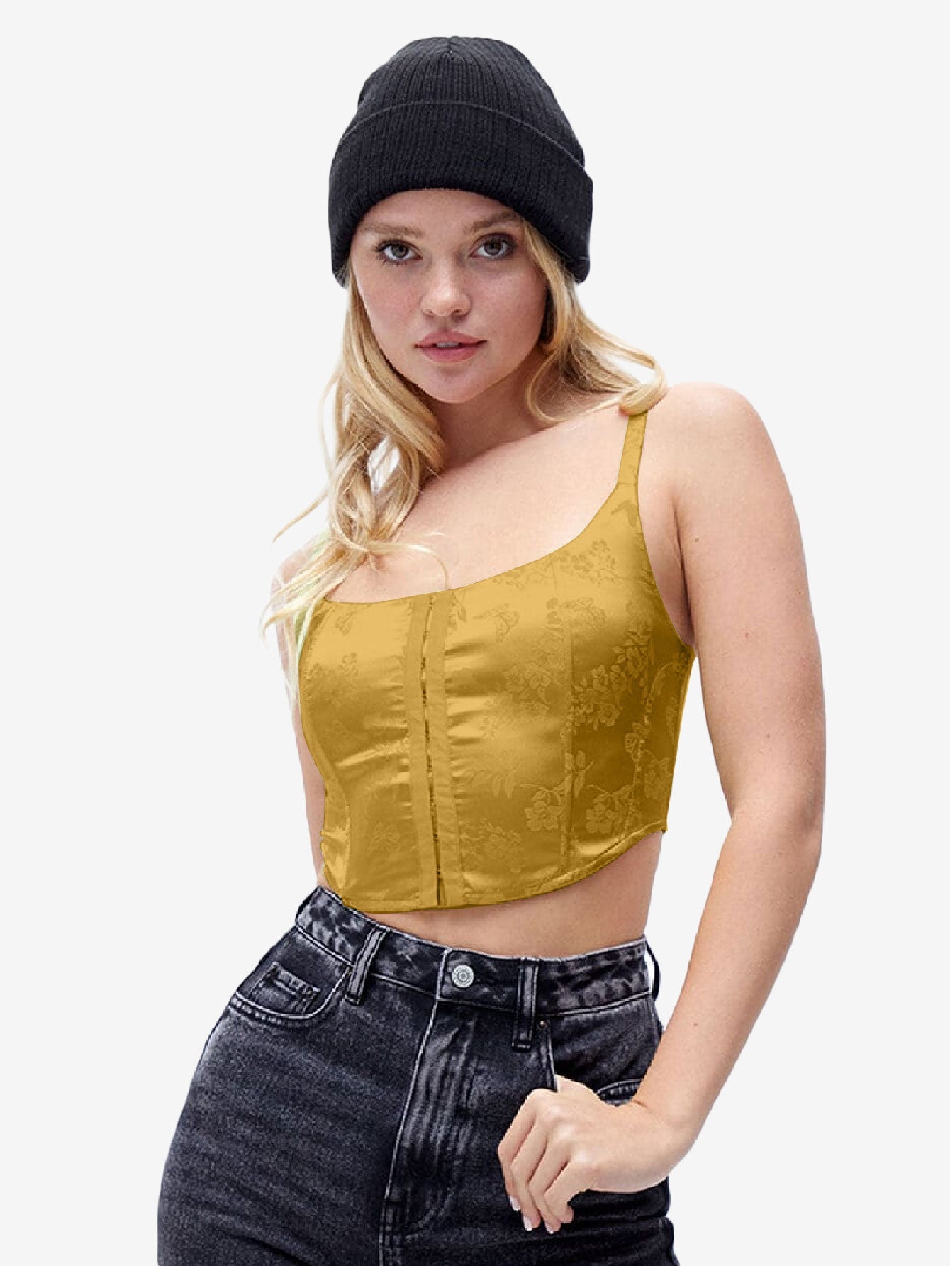 Hearts Butterfly Corset Tank Top