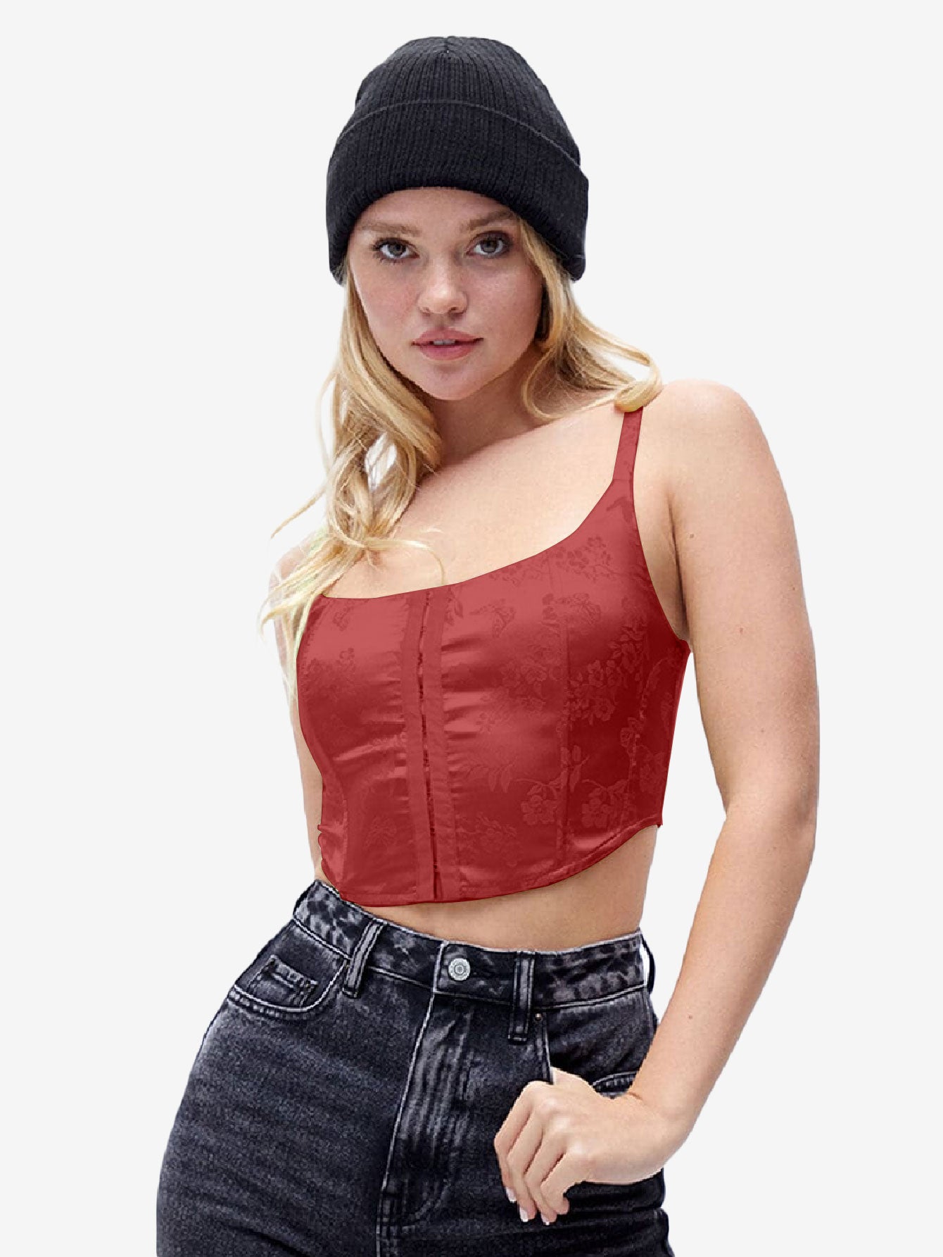 Hearts Butterfly Corset Tank Top