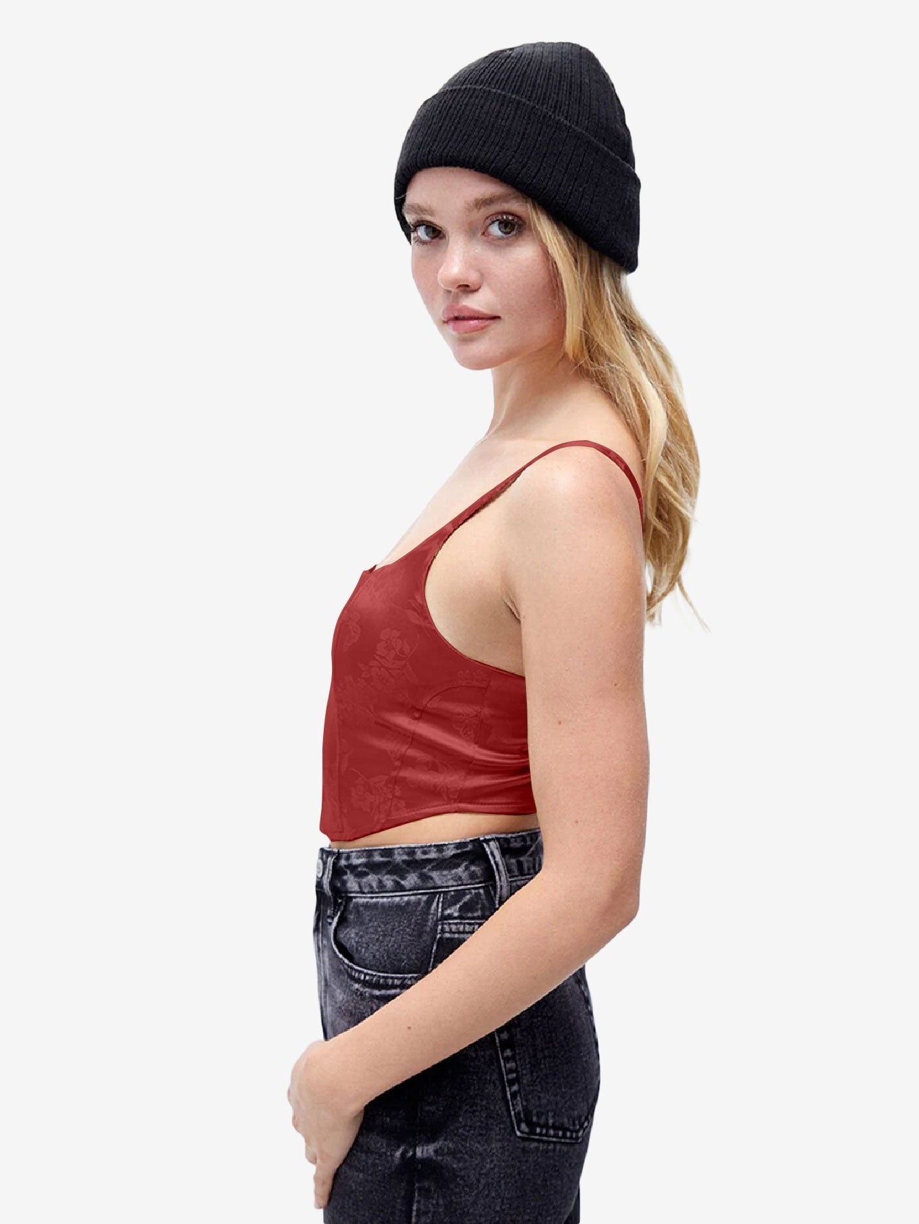 Hearts Butterfly Corset Tank Top