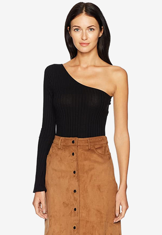 Wide Wale Rib One Shoulder Bodysuit-Boost Commerce Vertical Product Filter Demo