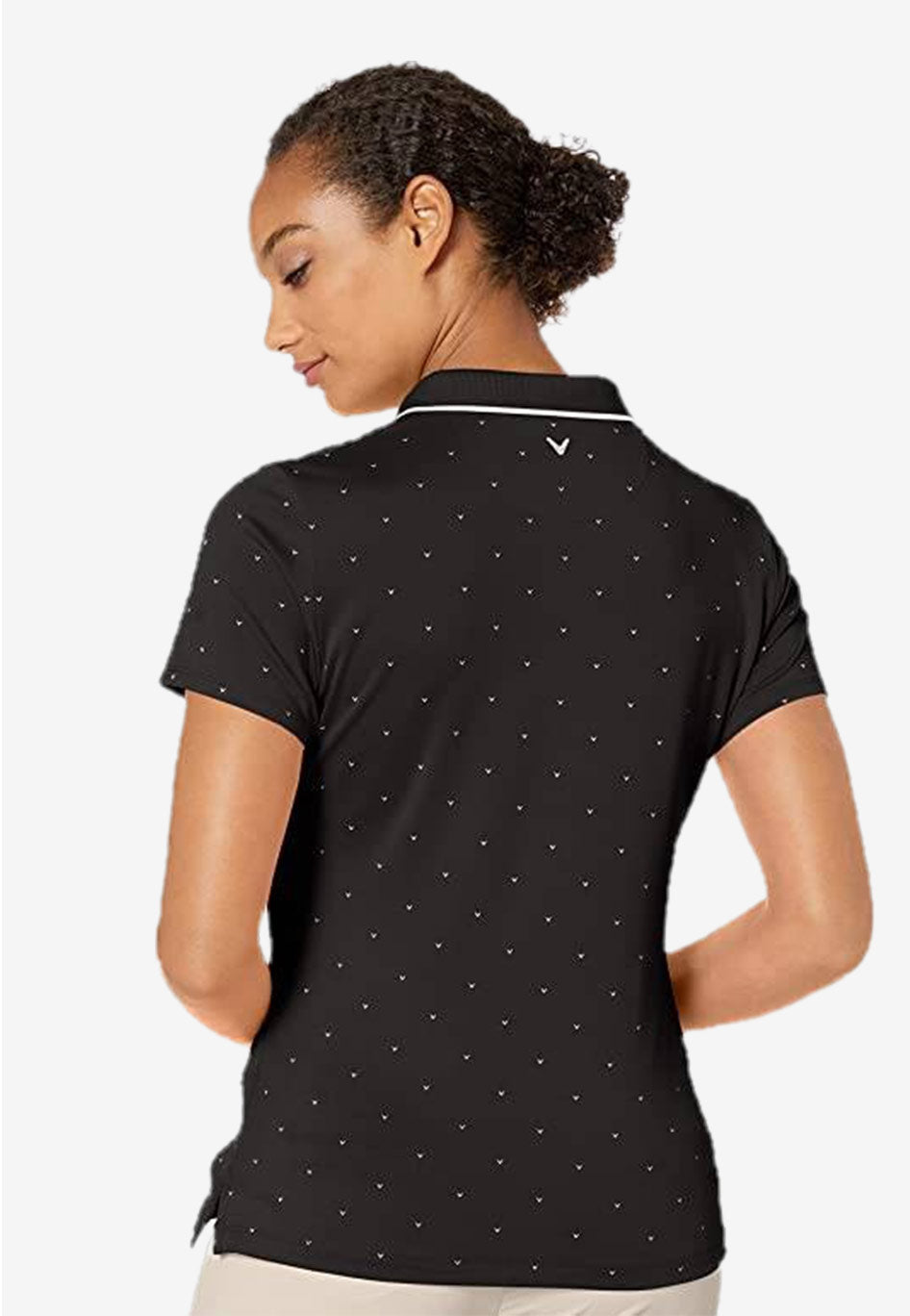 Printed Polka Dot Polo