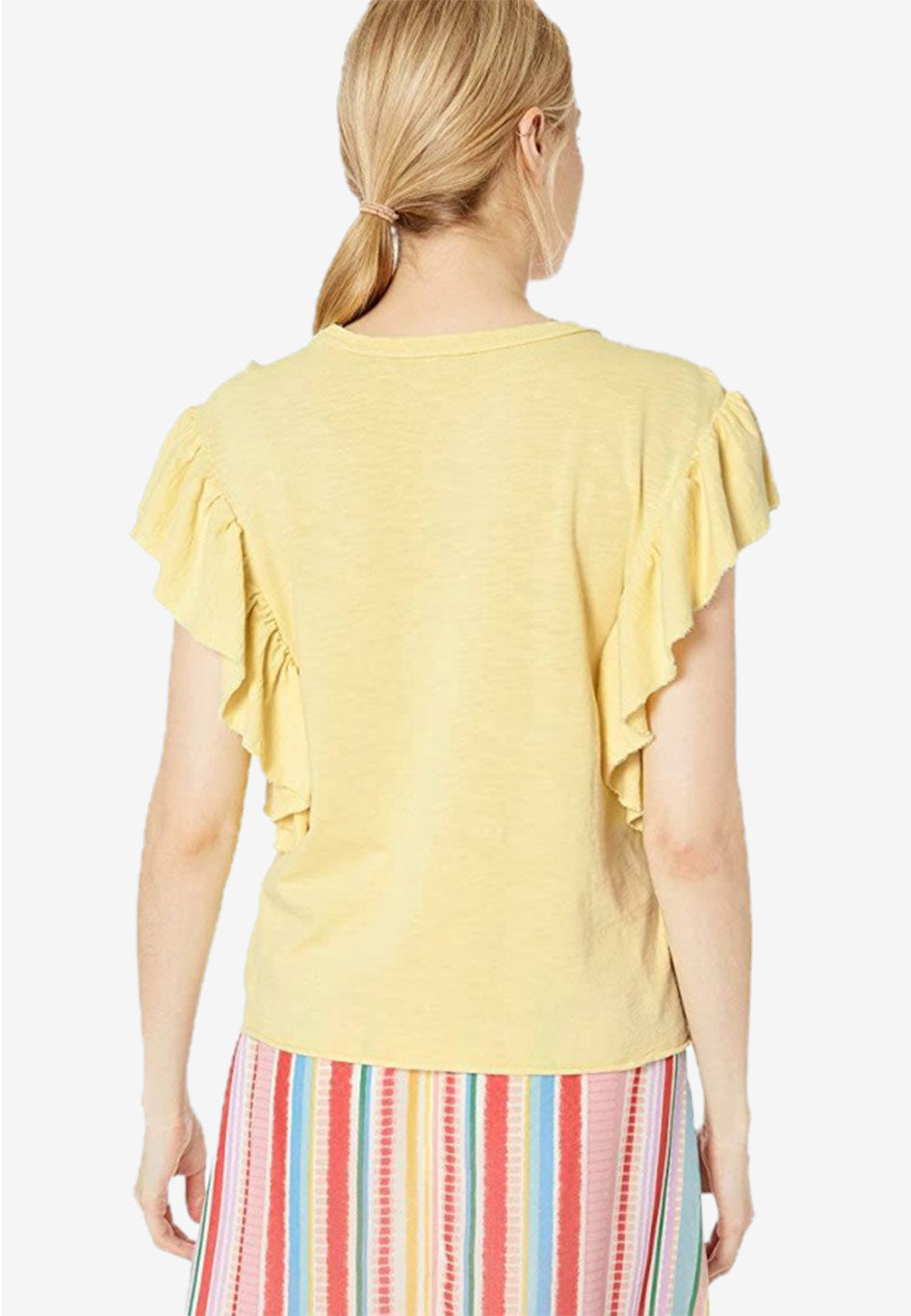 Ruffle Crewneck T-Shirt
