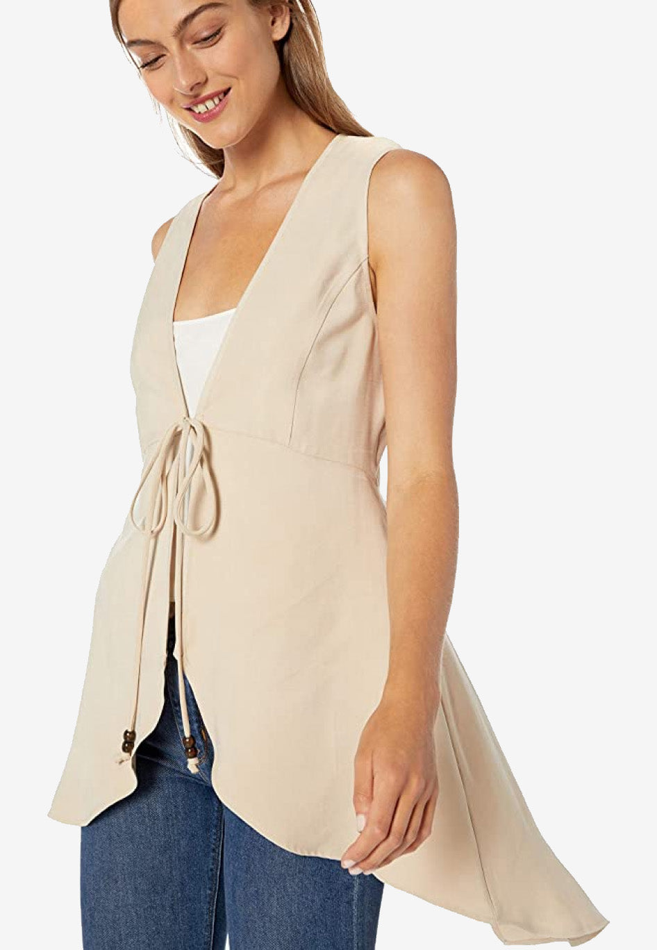 Sleevelezs High-Low Peplum Vest-Boost Commerce Vertical Product Filter Demo