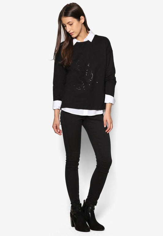Black Cotton T-Shirt