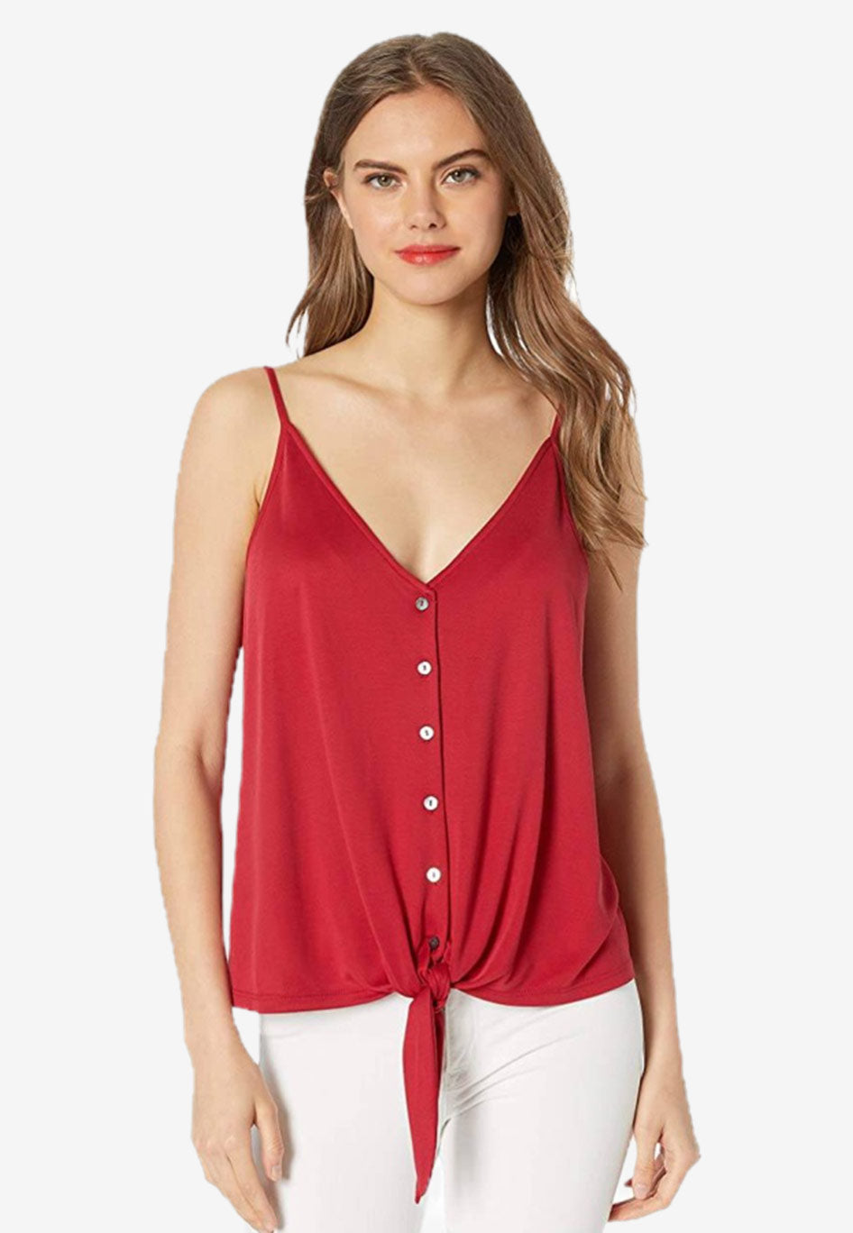 Jersey Tie-Front Tank