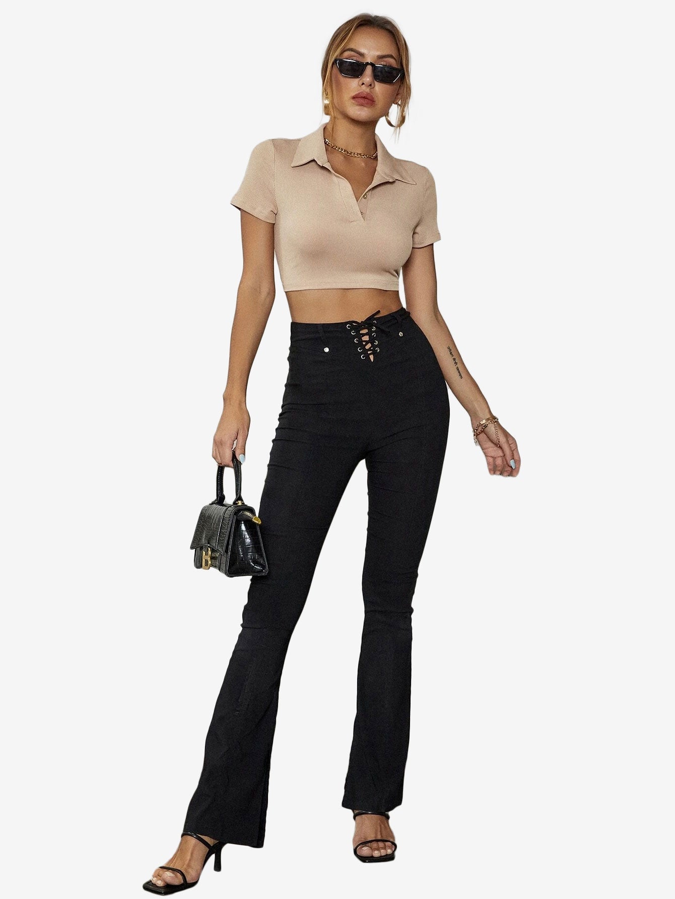 Collar Crop Polo
