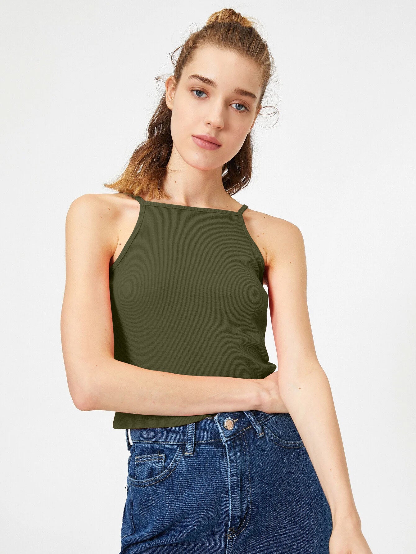Hearts Space Out Strap Tank Top
