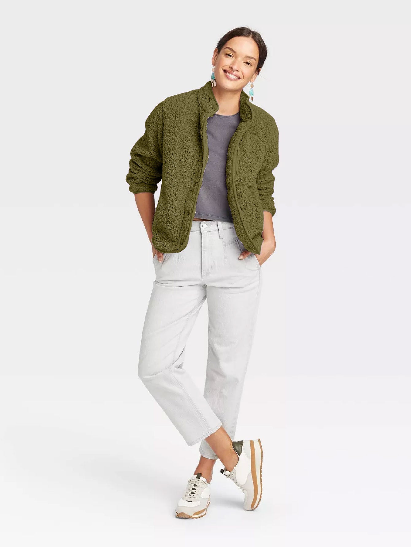 Faux Fur Sherpa Jacket