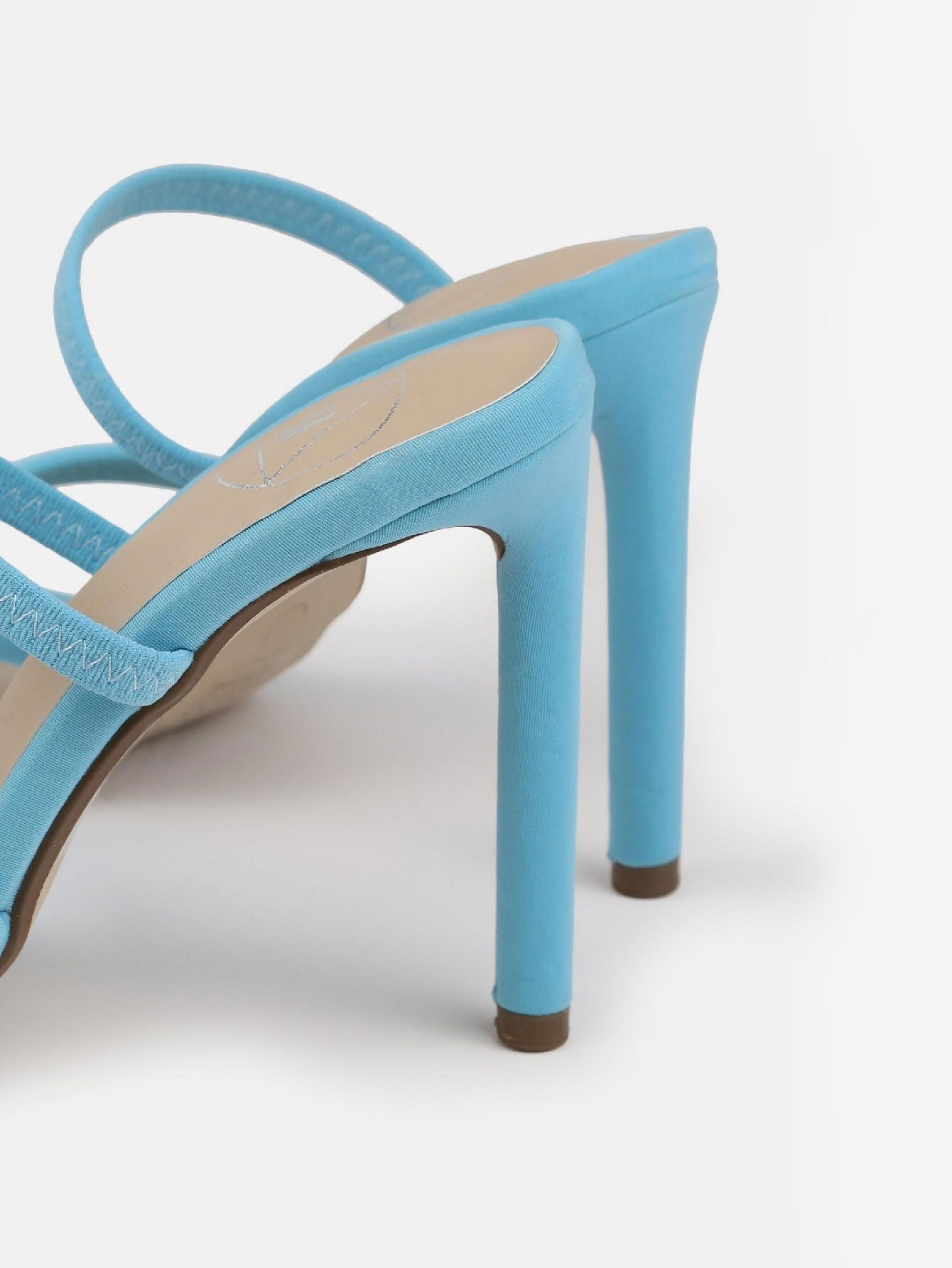 High Heel Toe Post Mule Sandals