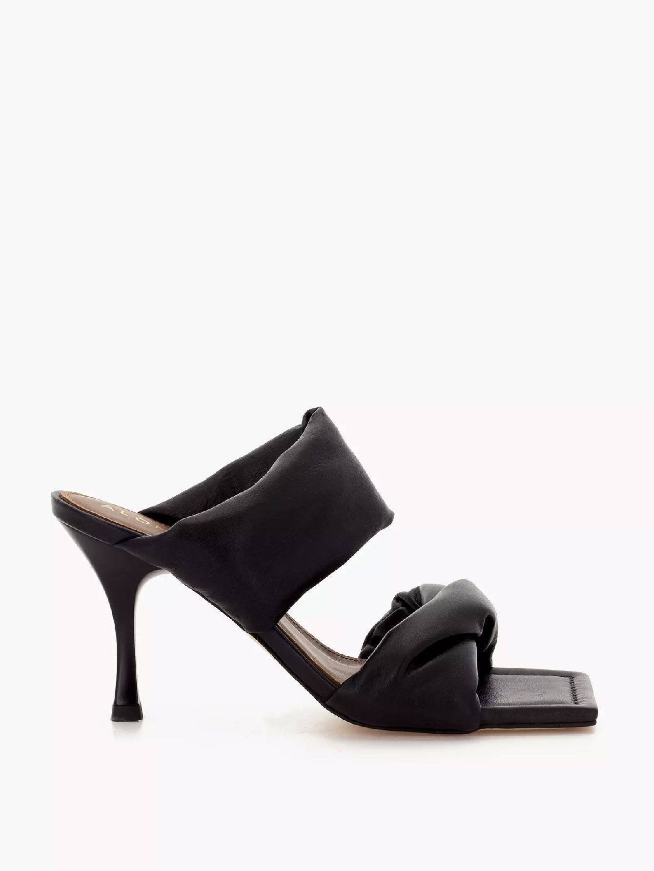 Leather Twist Strap Sandals