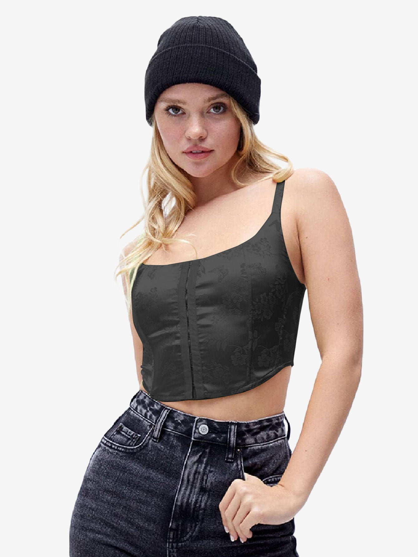 Hearts Butterfly Corset Tank Top