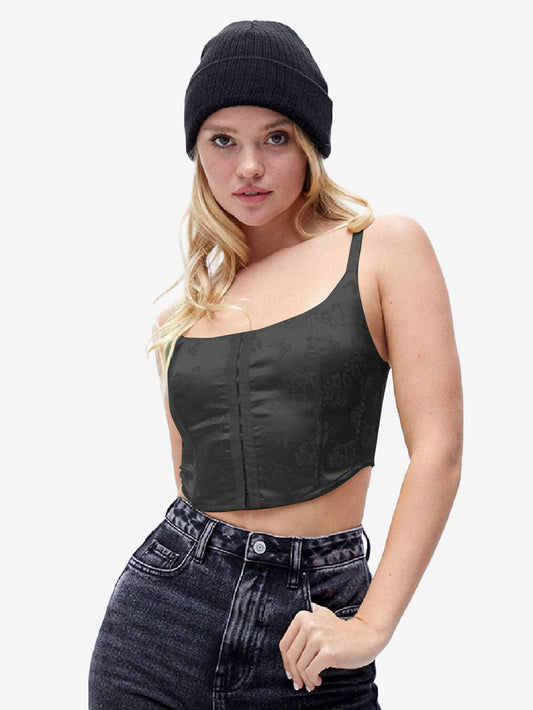 Hearts Butterfly Corset Tank Top
