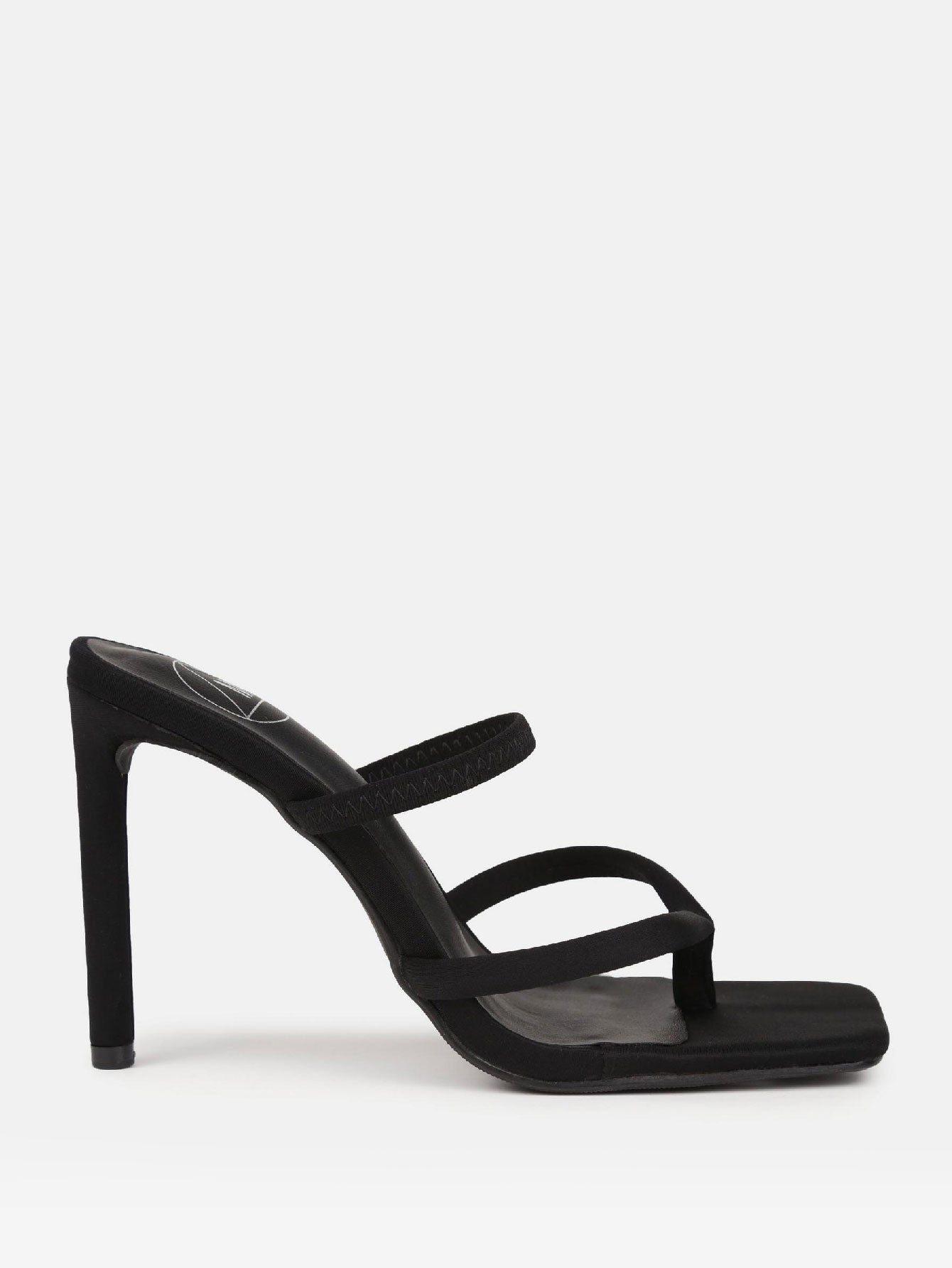 High Heel Toe Post Mule Sandals