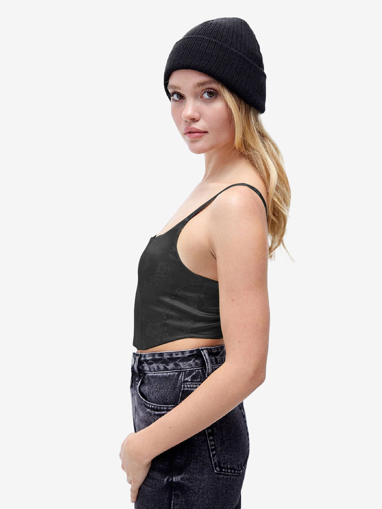 Hearts Butterfly Corset Tank Top