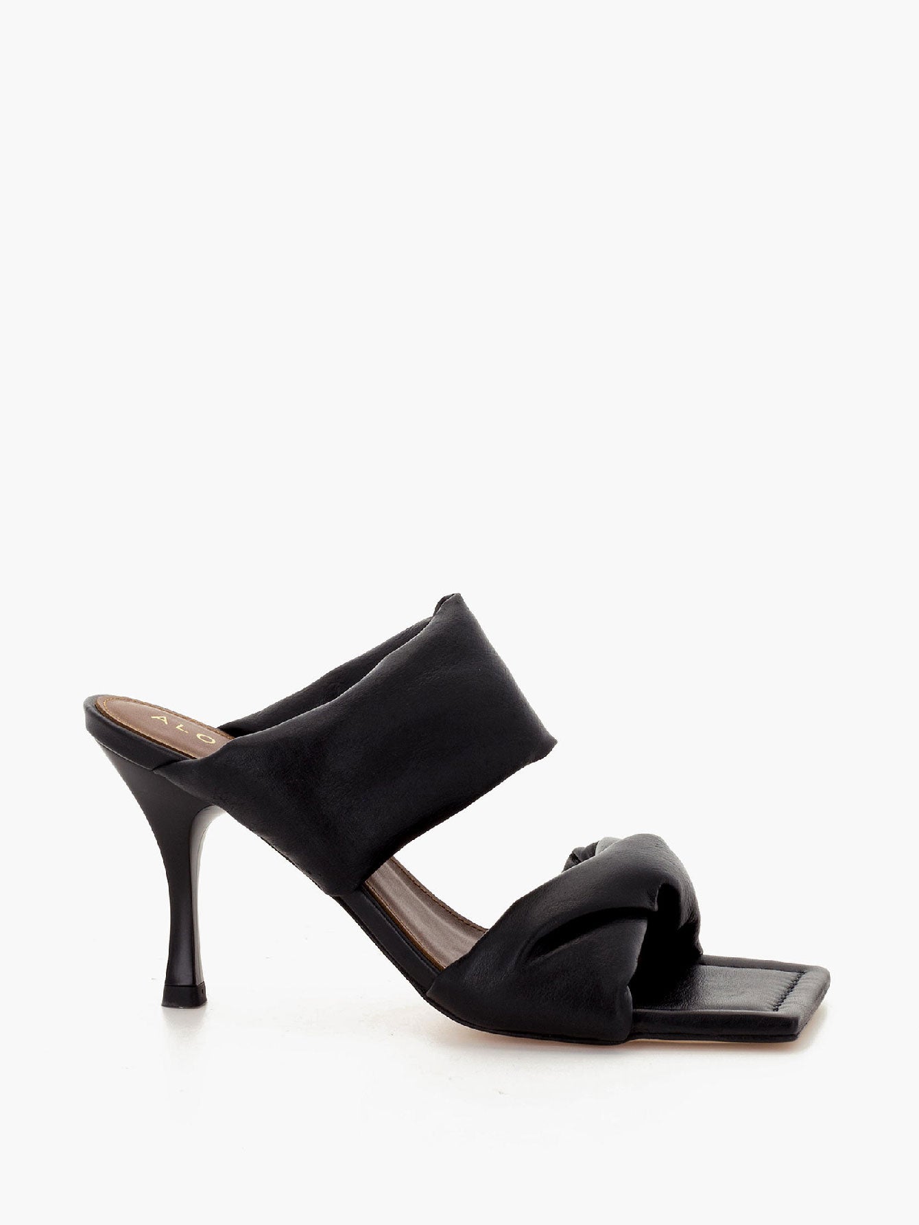 Leather Twist Strap Sandals