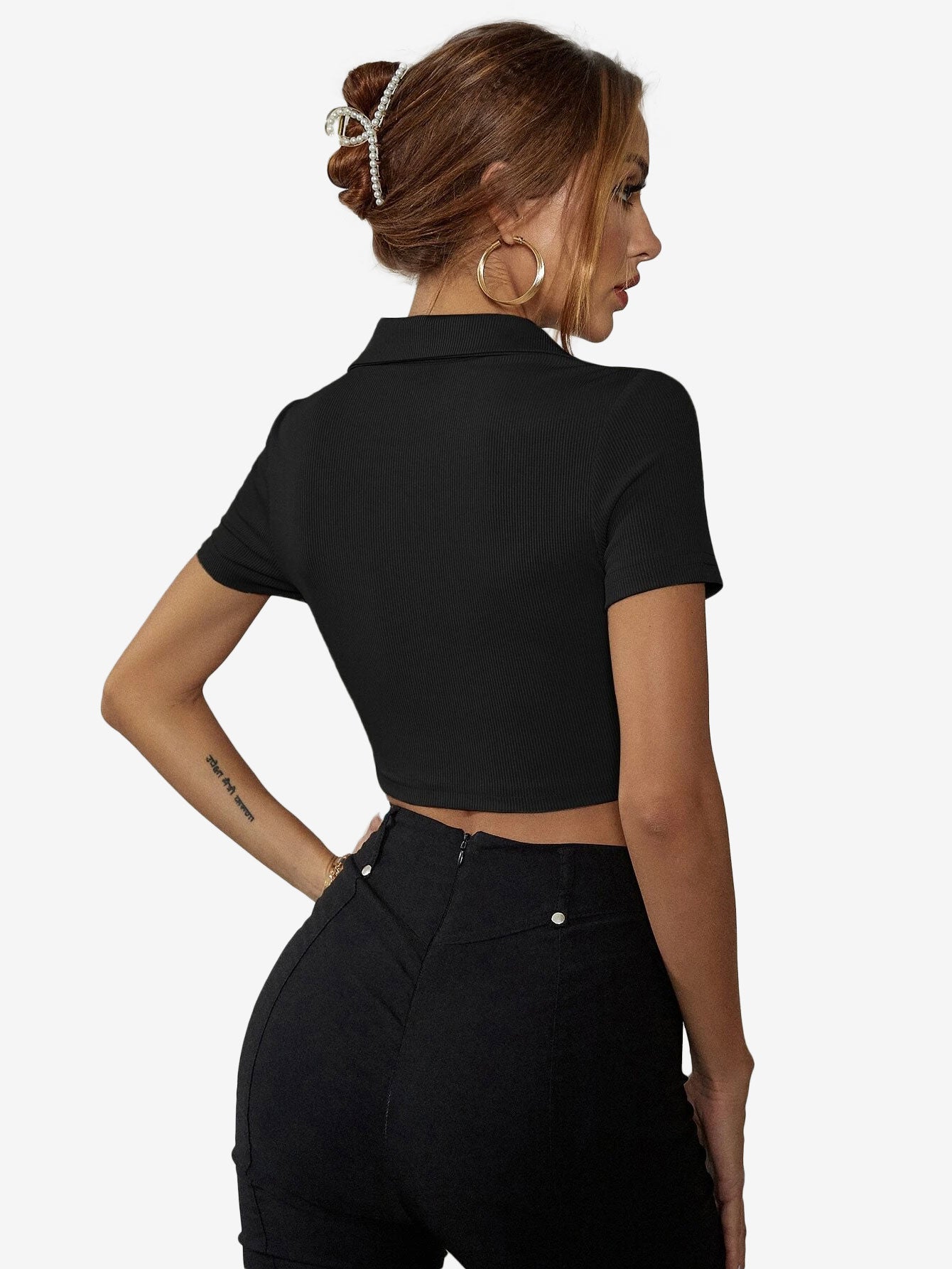 Collar Crop Polo