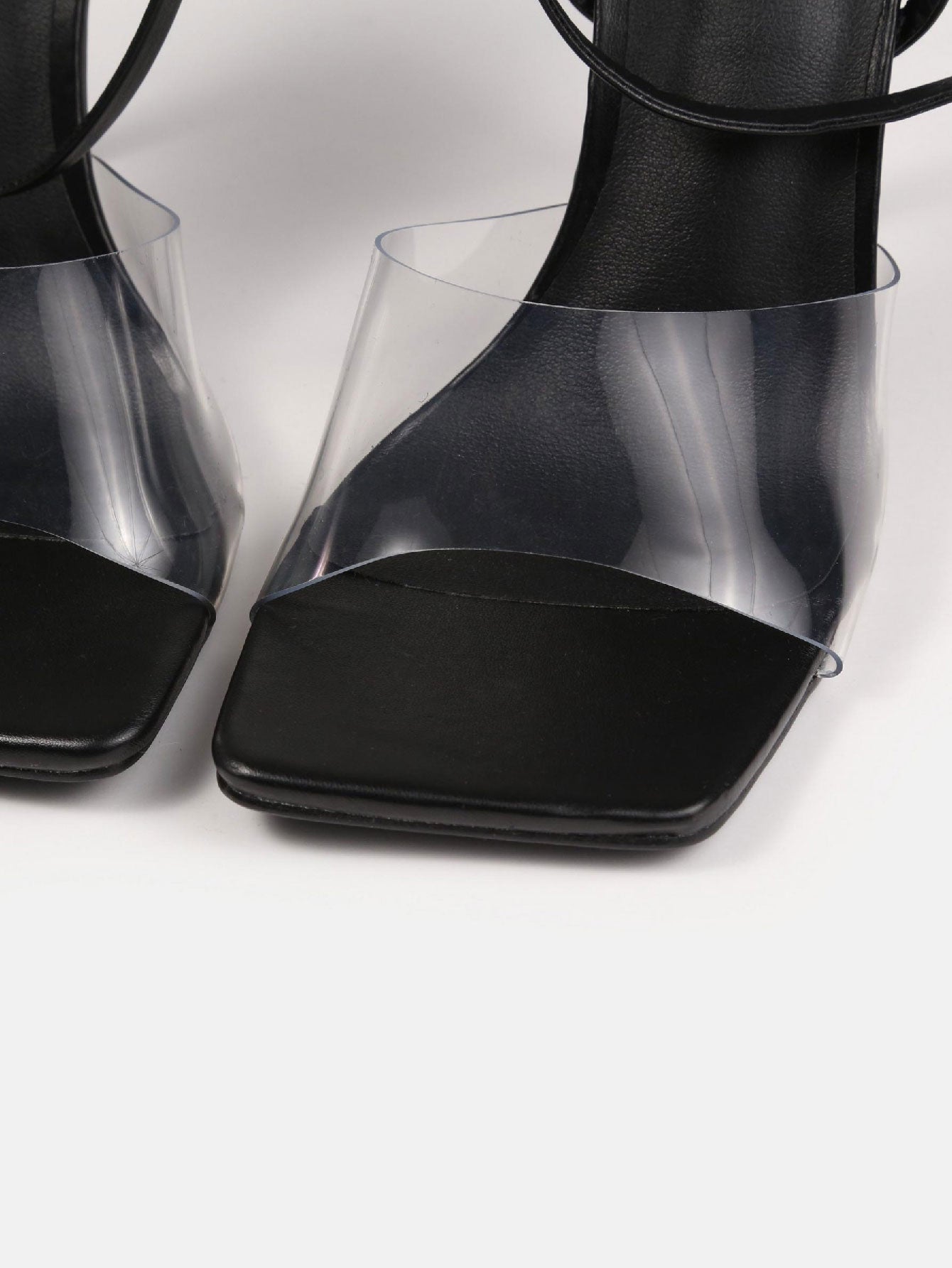 Leather Square Toe Strappy A Modern And Alluring Look  Heels