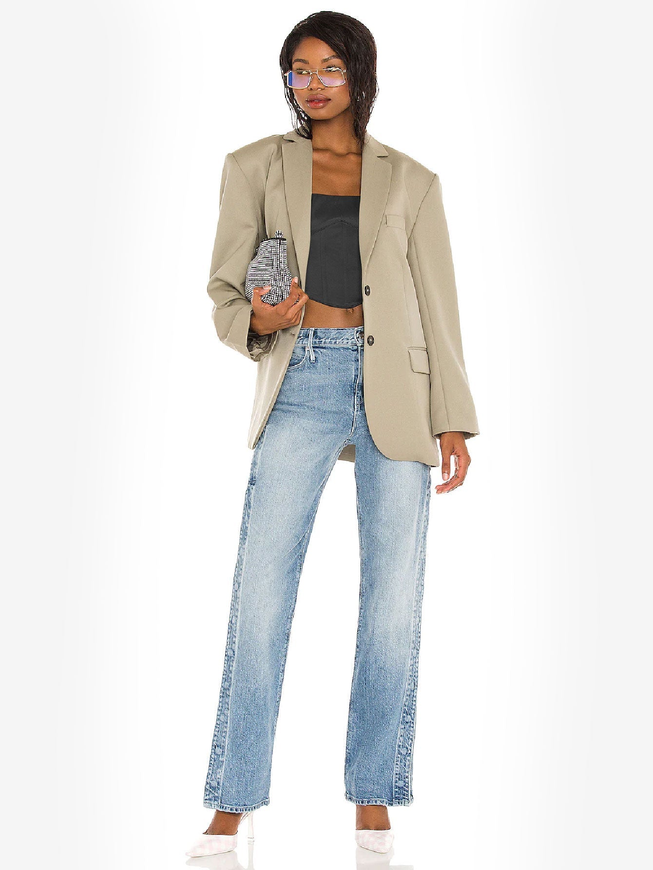 Appealing Satin Lace Up Bustier Top