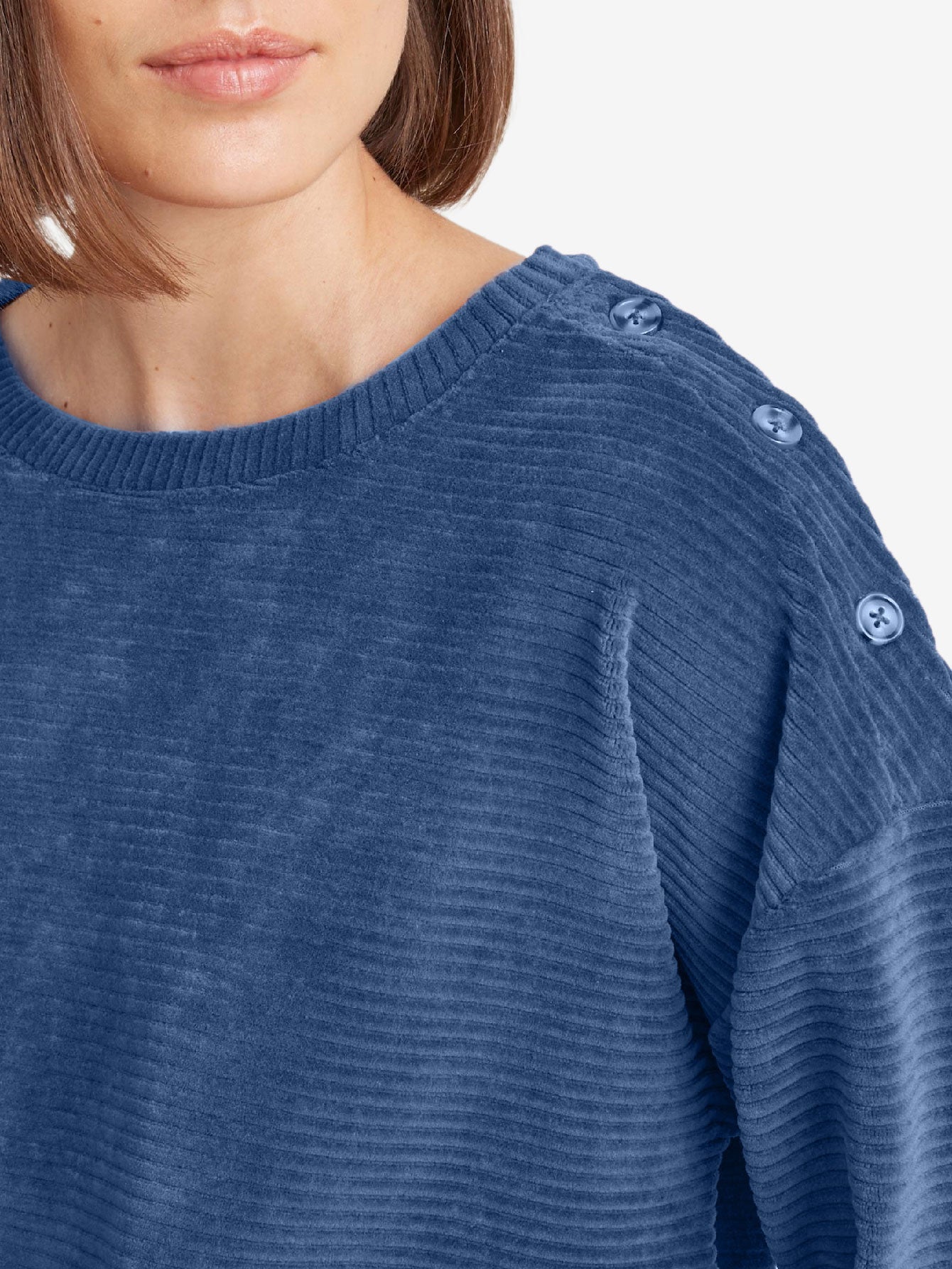 Buttons Corduroy T-shirt