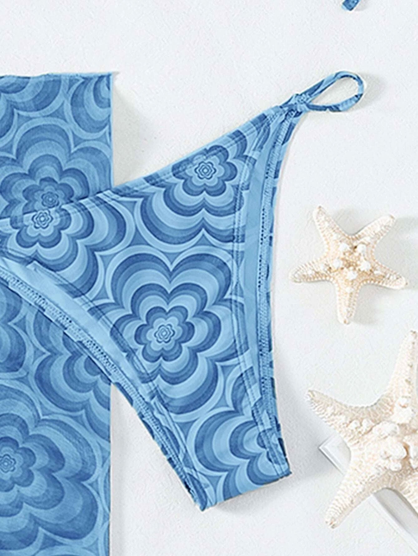 Floral Triangle Thong Bikini 3pack