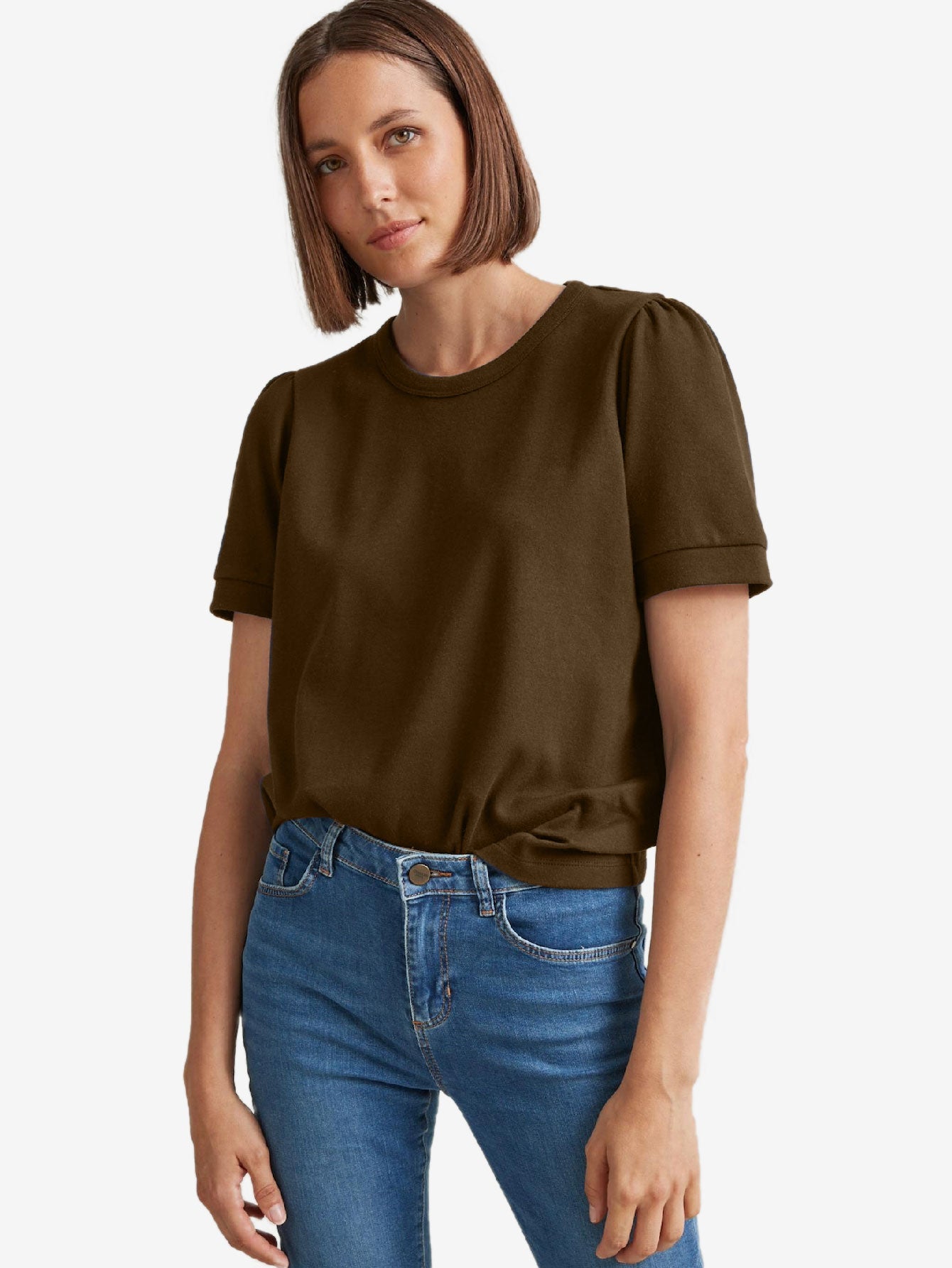 Balloon sleeves in organic cotton Women_s T-shirt