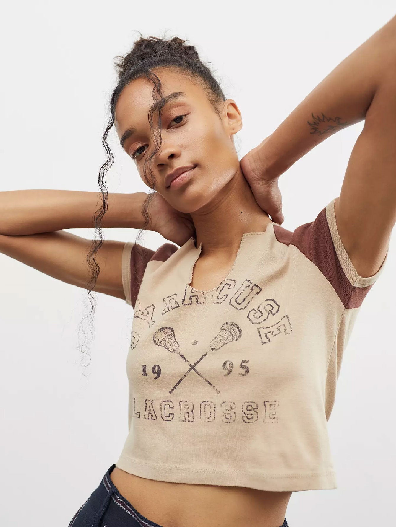 Cute Syracuse Notched Baby Tee