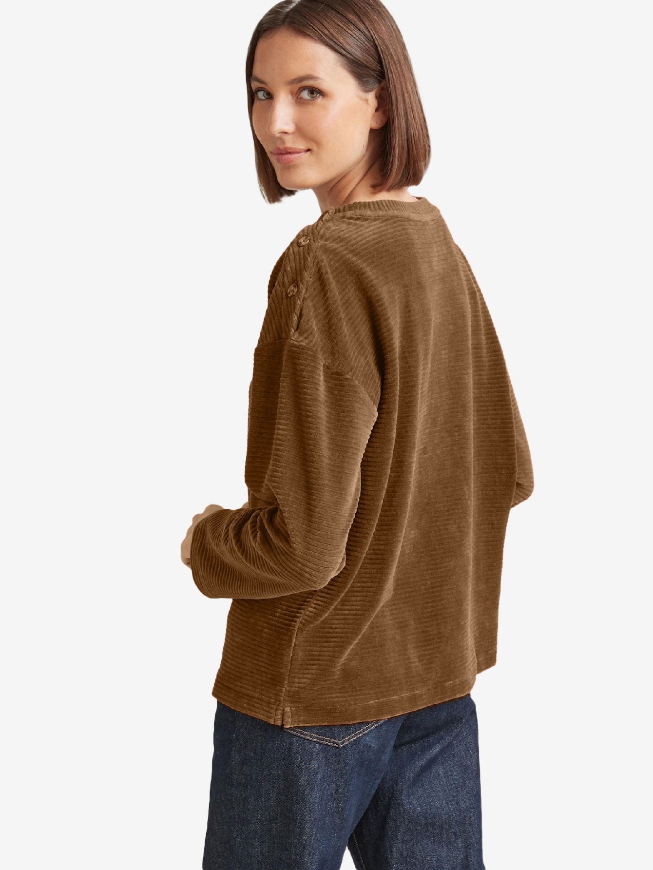 Buttons Corduroy T-shirt