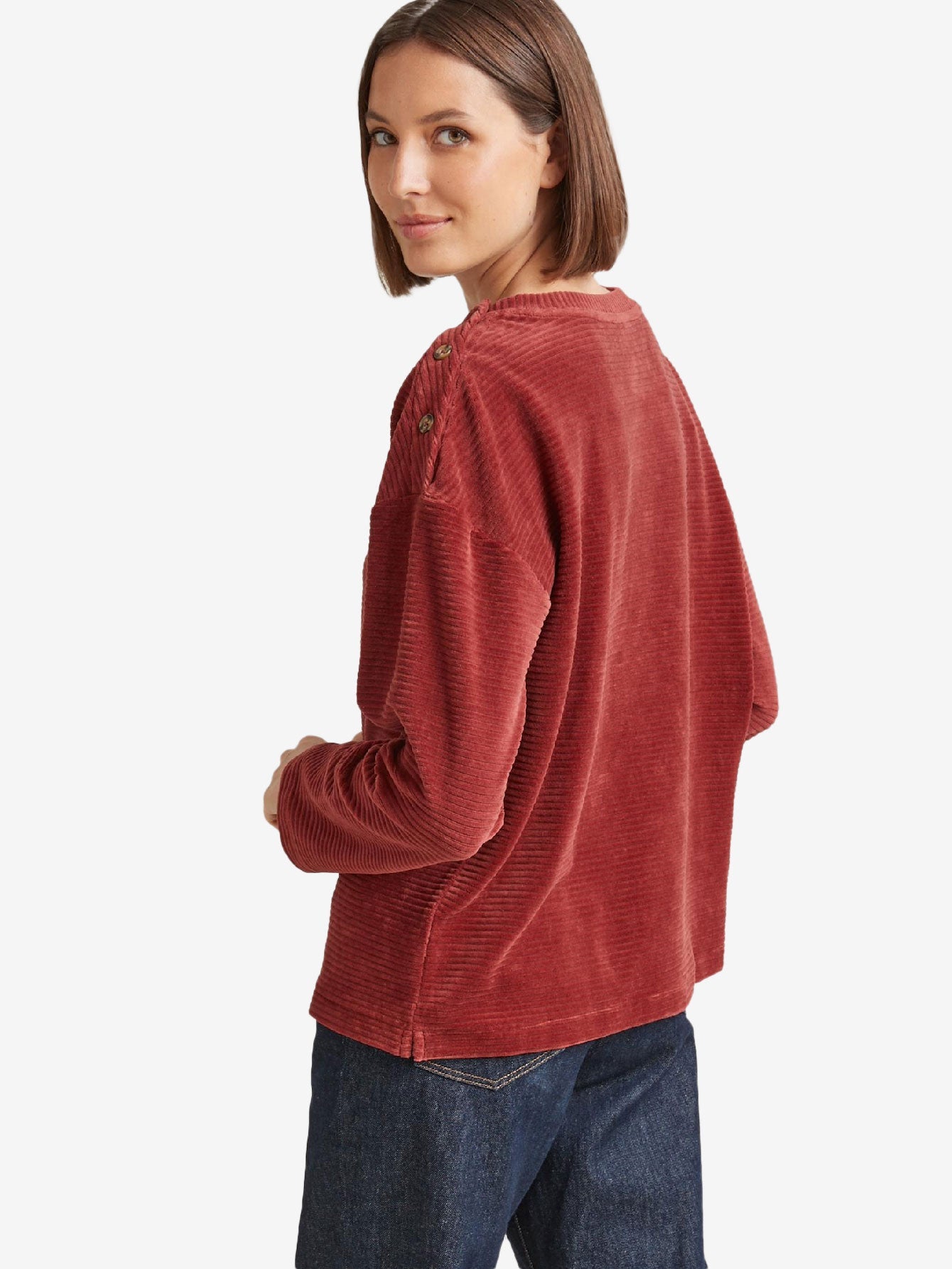 Buttons Corduroy T-shirt