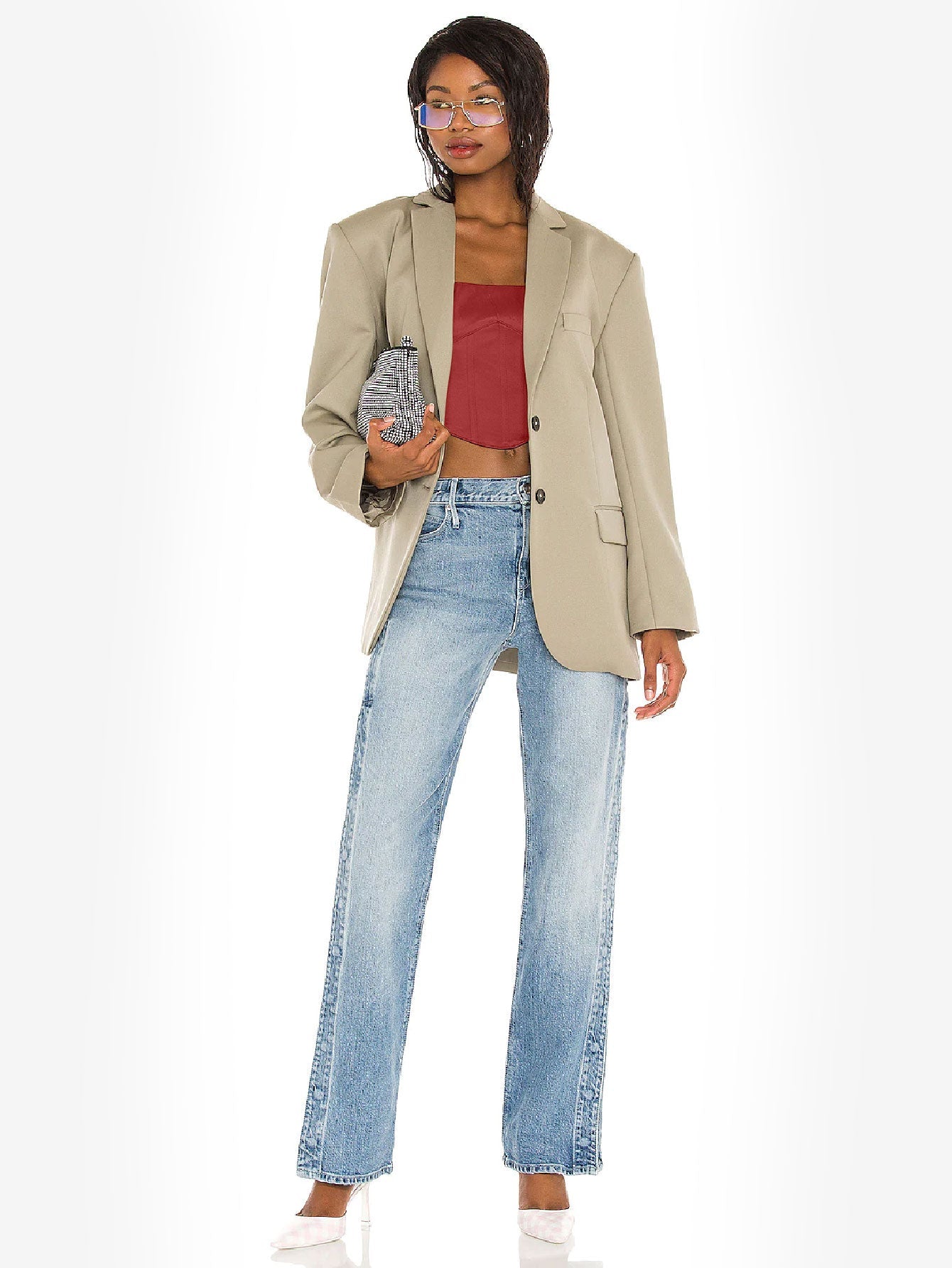 Appealing Satin Lace Up Bustier Top