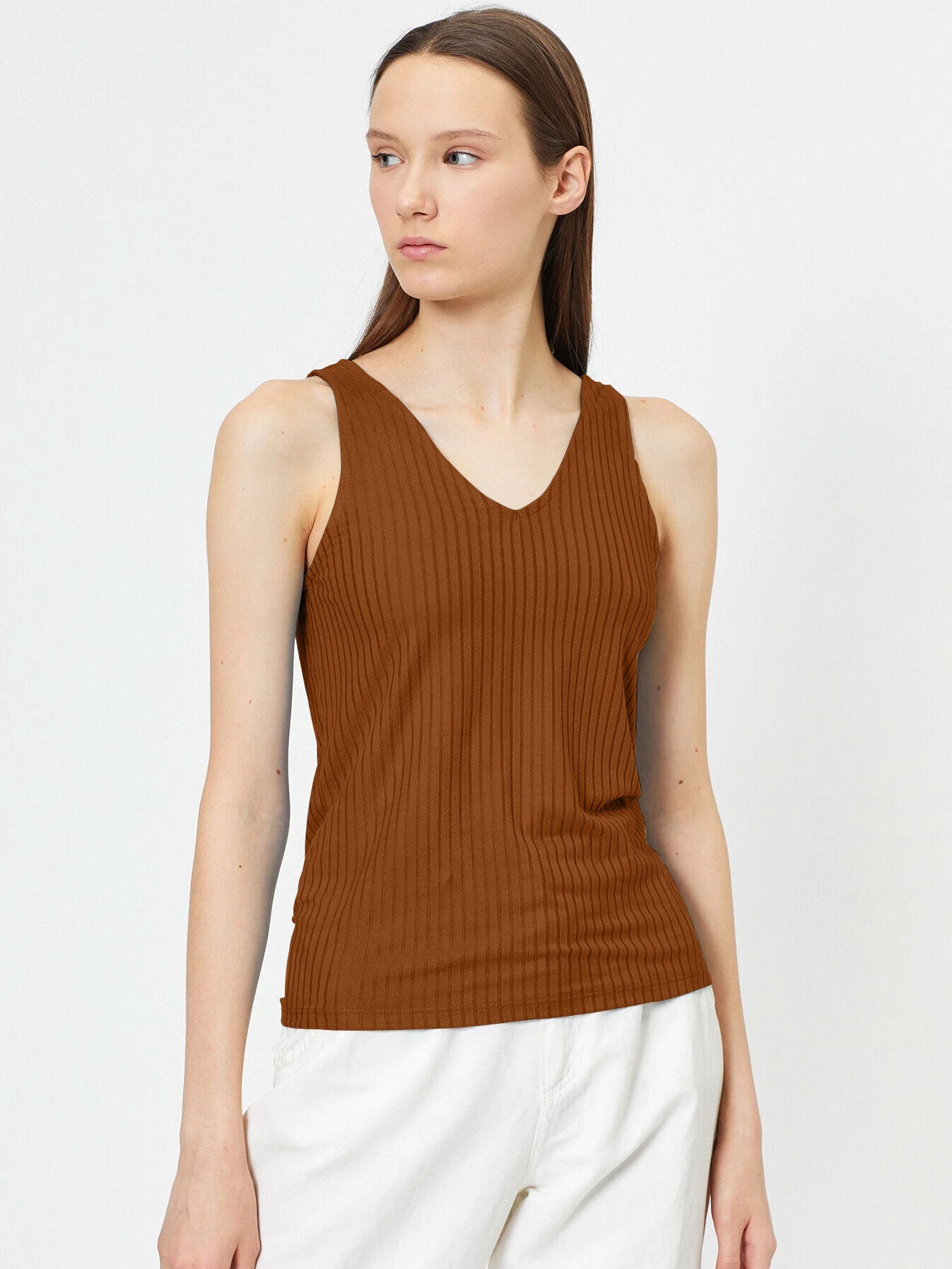 Basics V Neck Tank Top