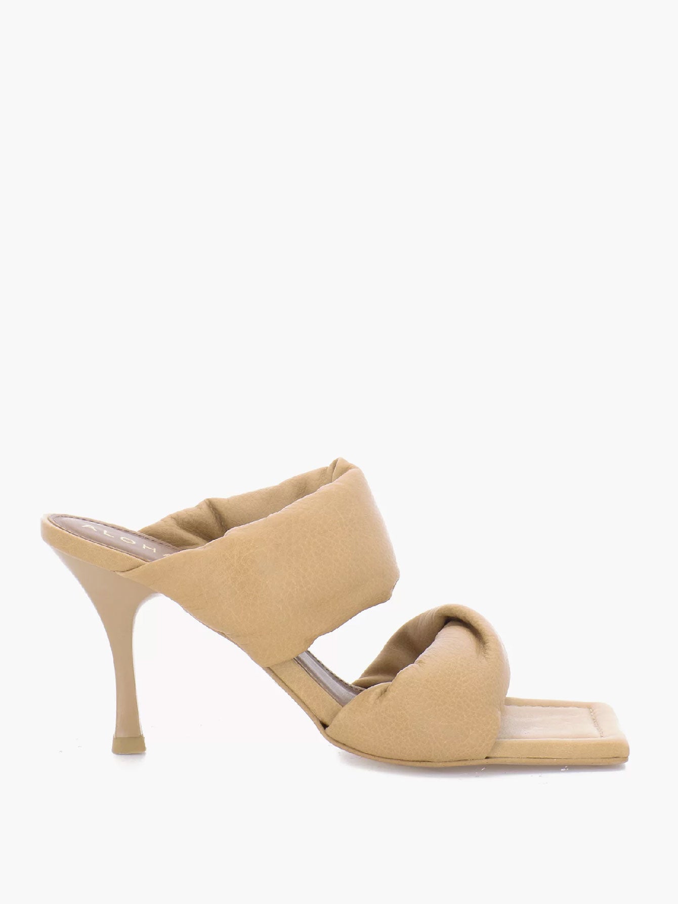 Leather Twist Strap Sandals