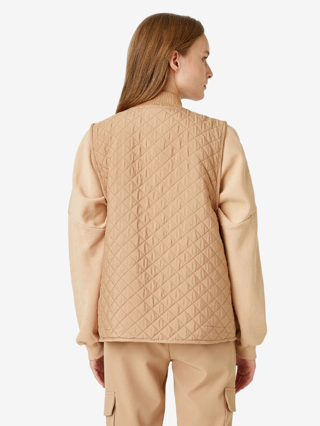 Autumn Zipper Quilted Vest Women