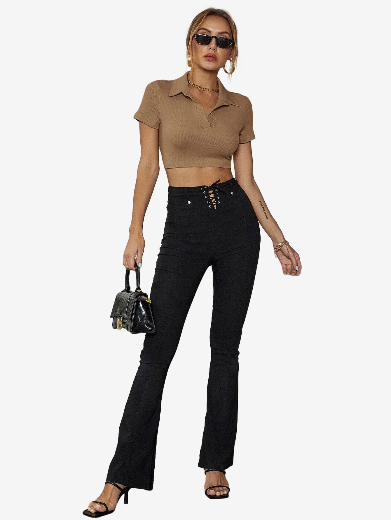 Collar Crop Polo