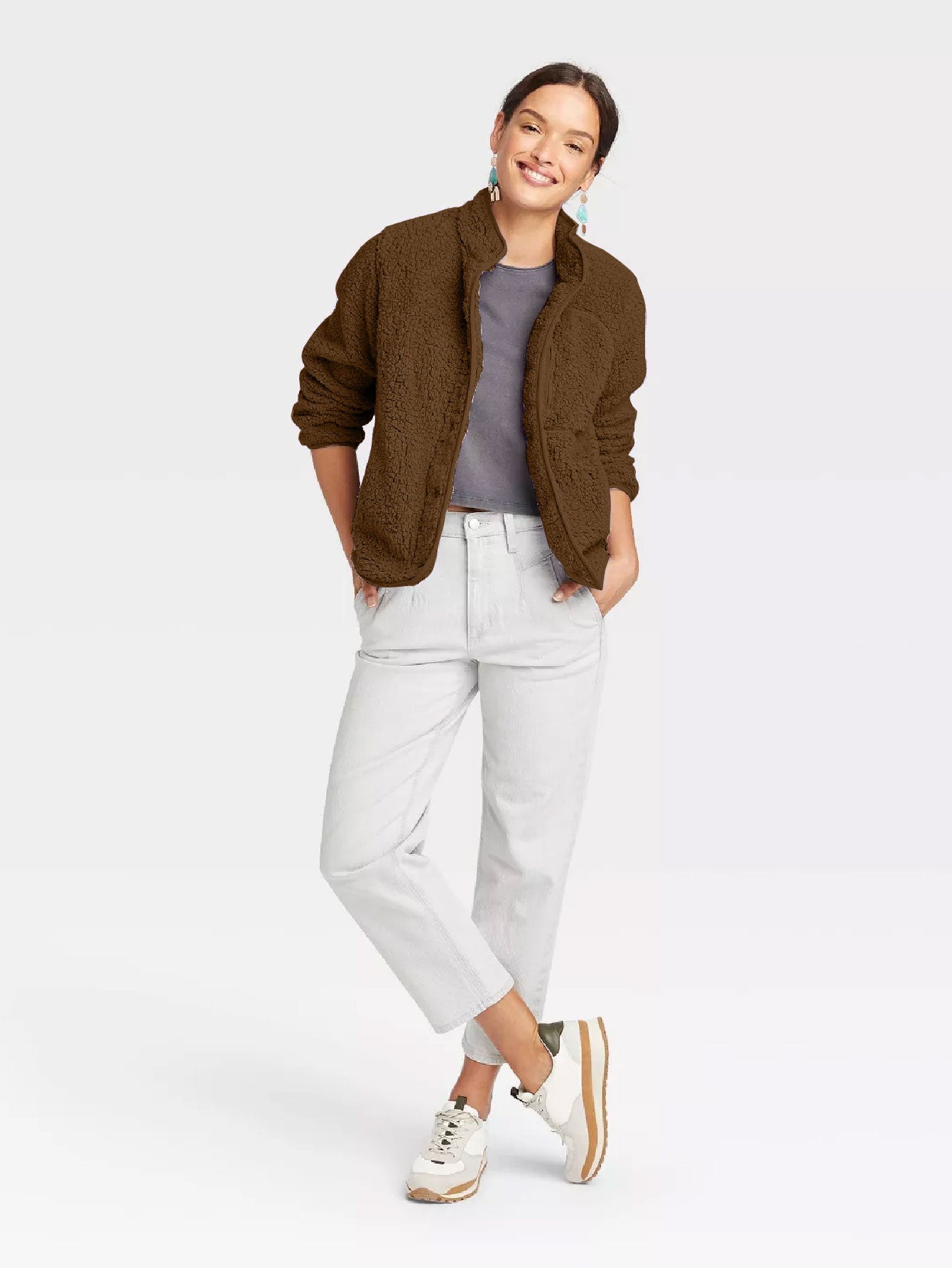 Faux Fur Sherpa Jacket