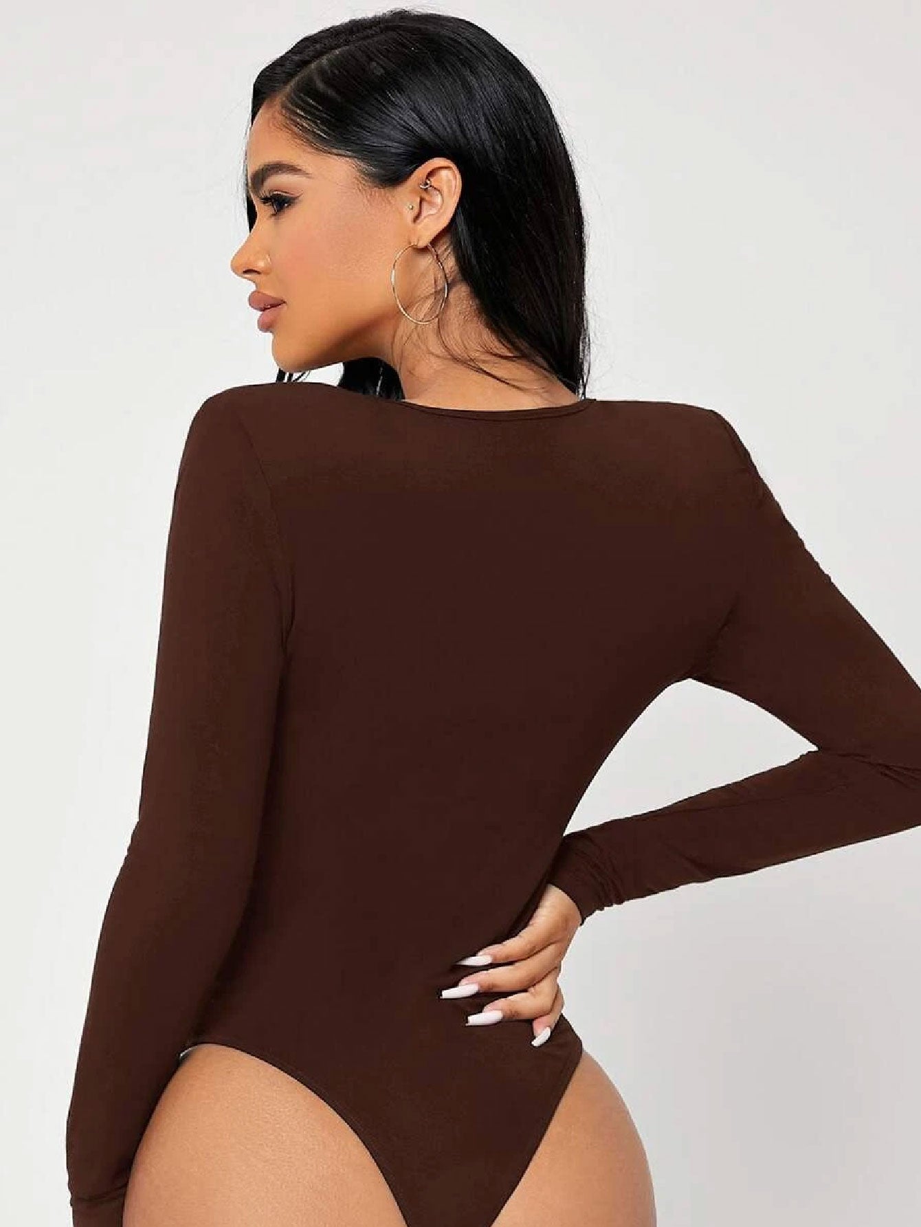 Bubblegum Solid Slim Fit Bodysuit