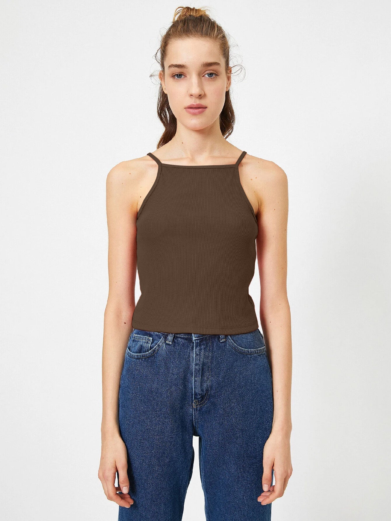 Hearts Space Out Strap Tank Top