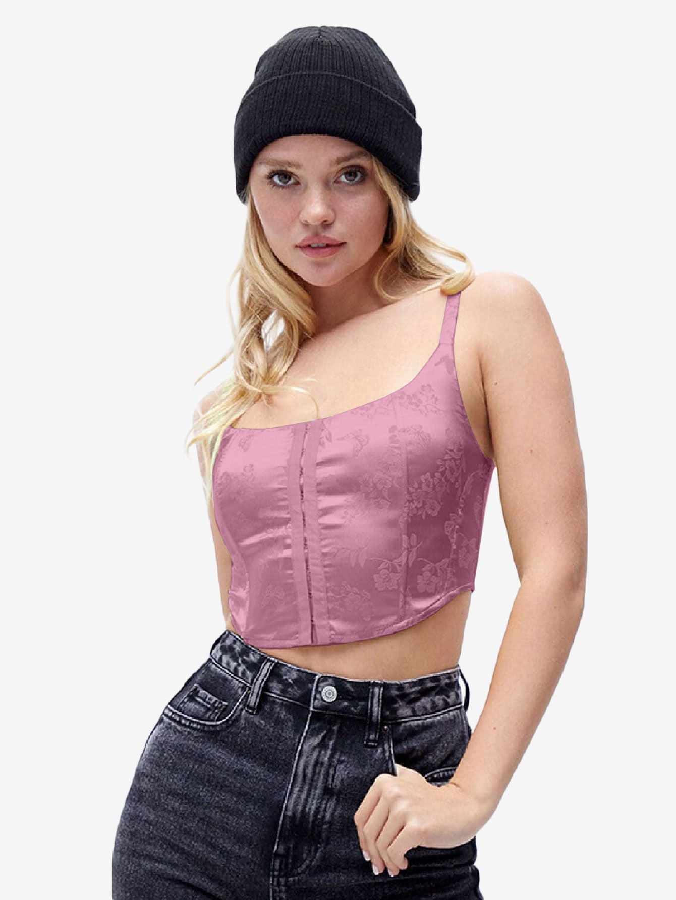 Hearts Butterfly Corset Tank Top