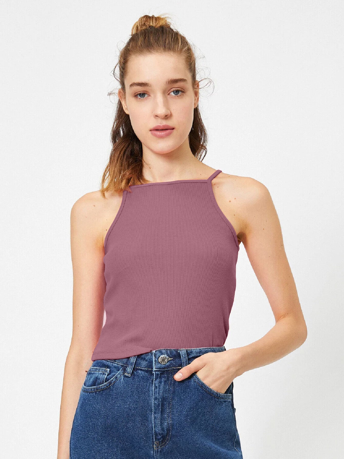 Hearts Space Out Strap Tank Top