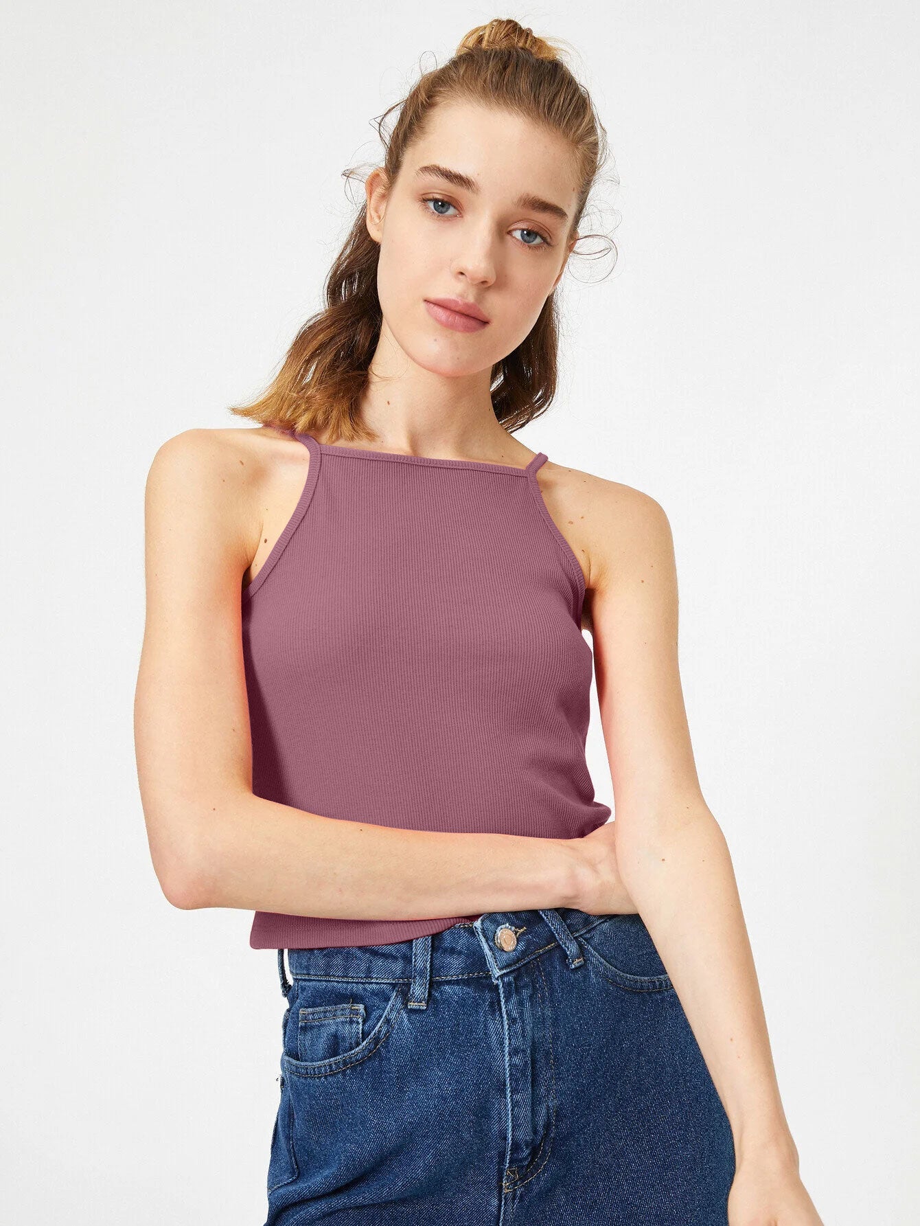 Hearts Space Out Strap Tank Top