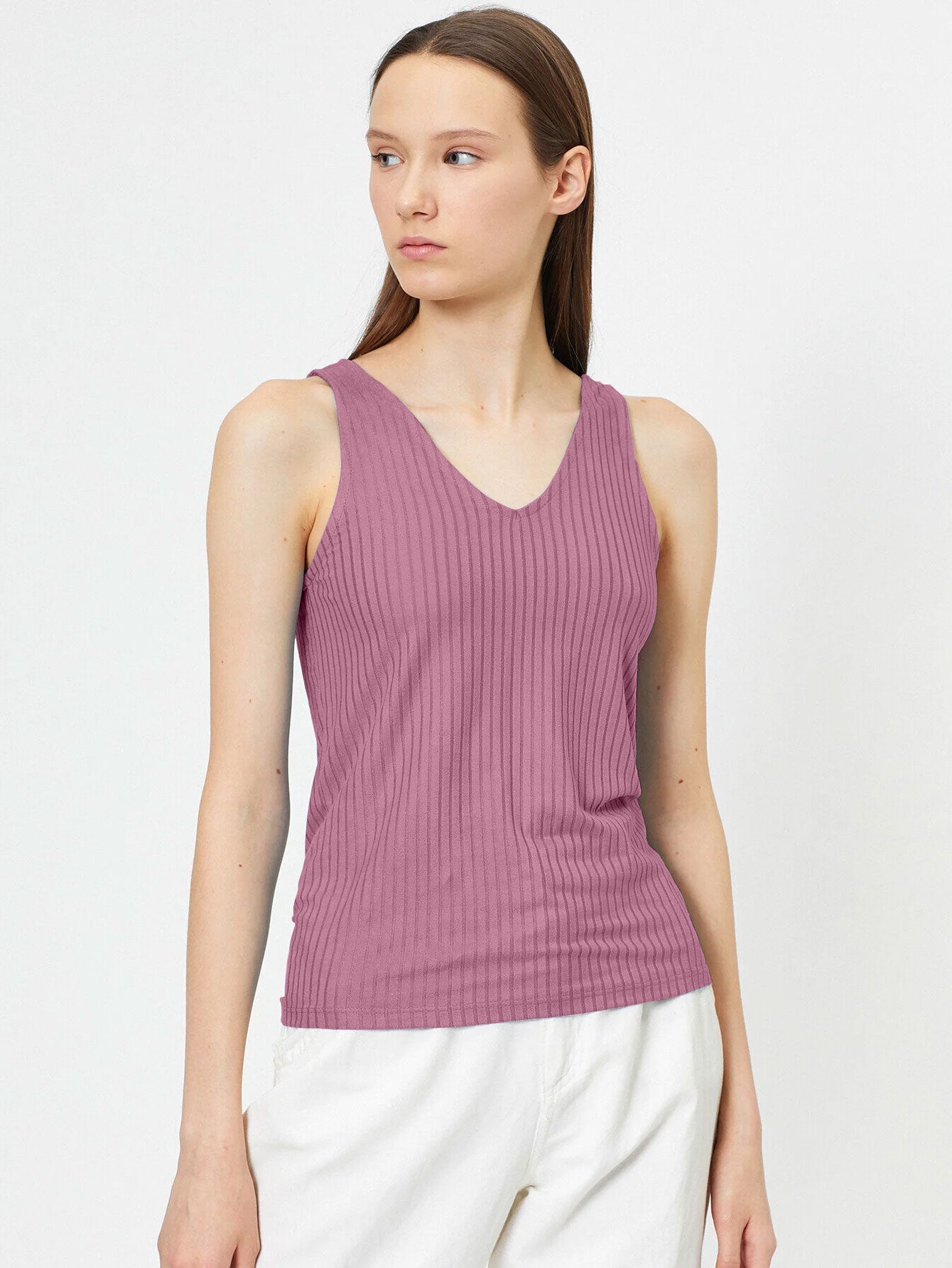 Basics V Neck Tank Top