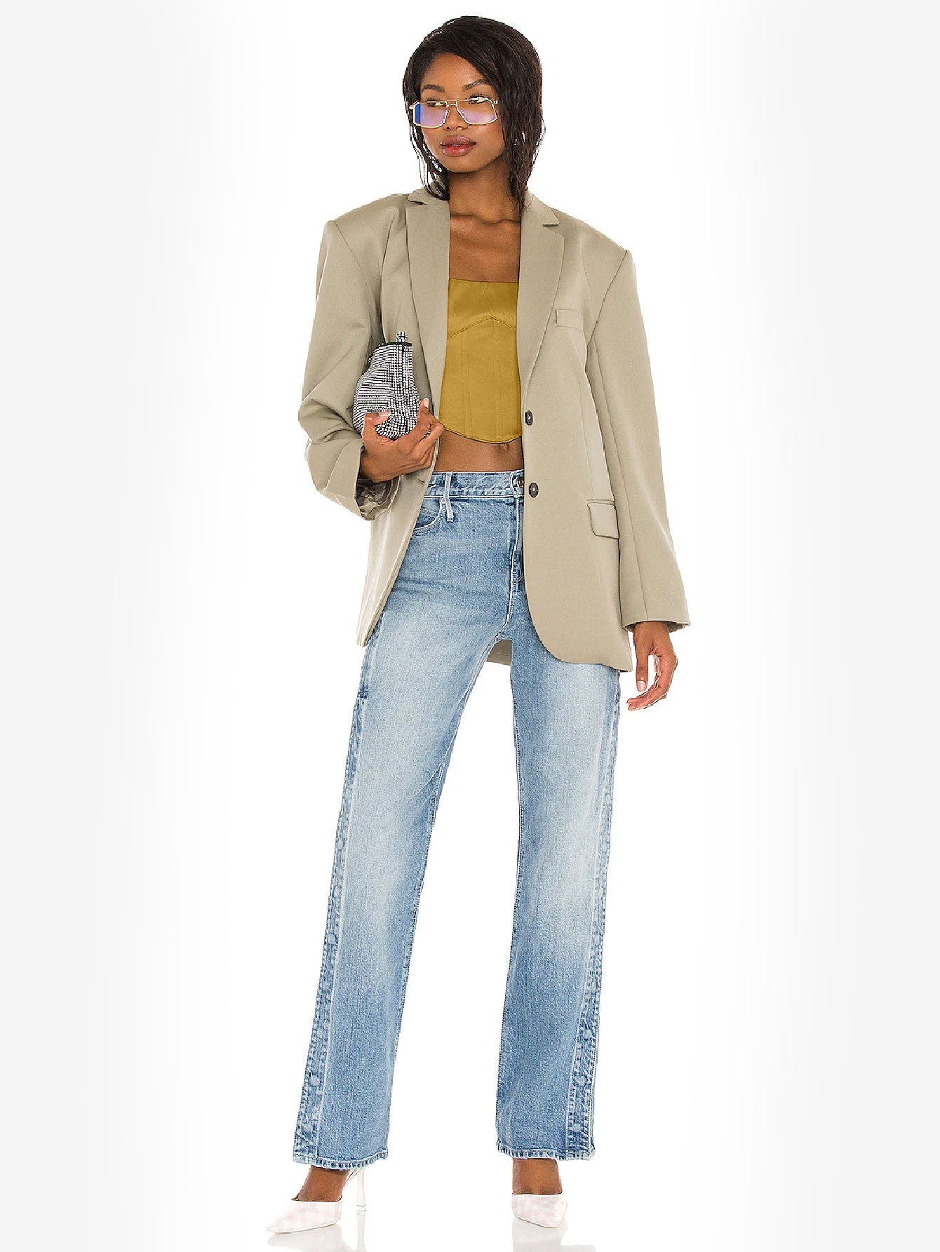 Appealing Satin Lace Up Bustier Top