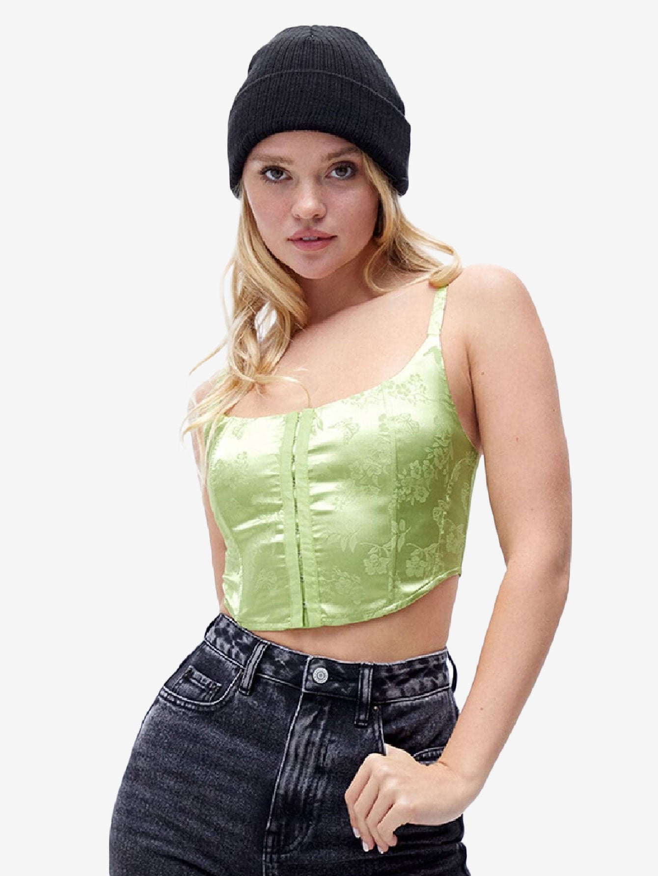 Hearts Butterfly Corset Tank Top