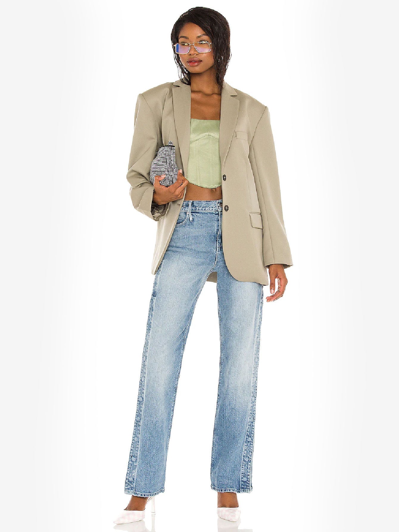 Appealing Satin Lace Up Bustier Top