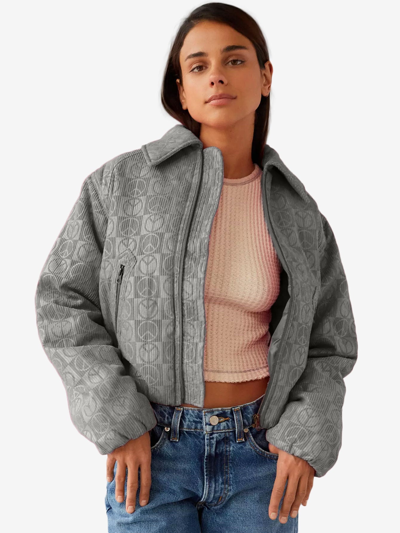 Femme Embossed Jacket